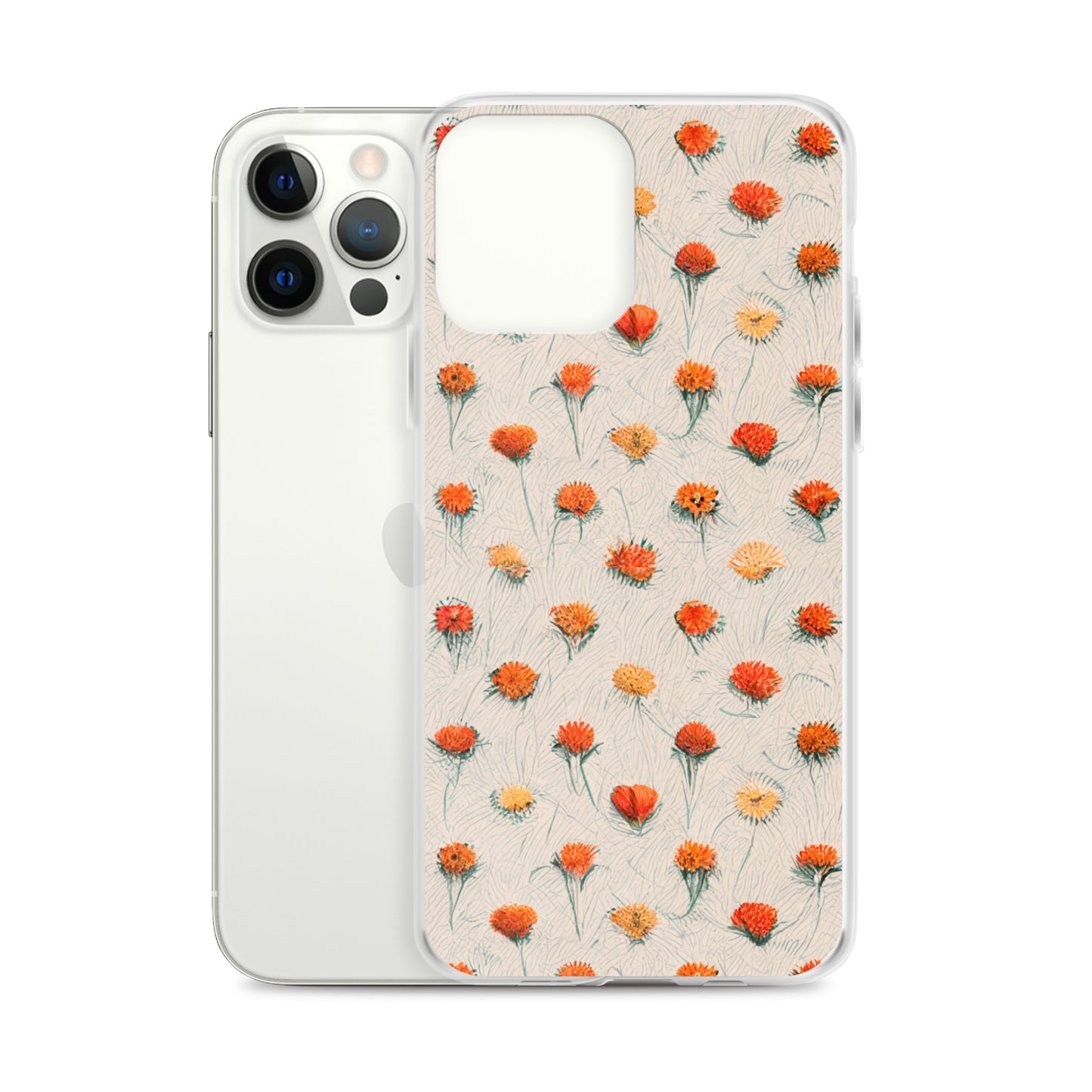 Fiery Meadow Sketch Clear Case for iPhone®