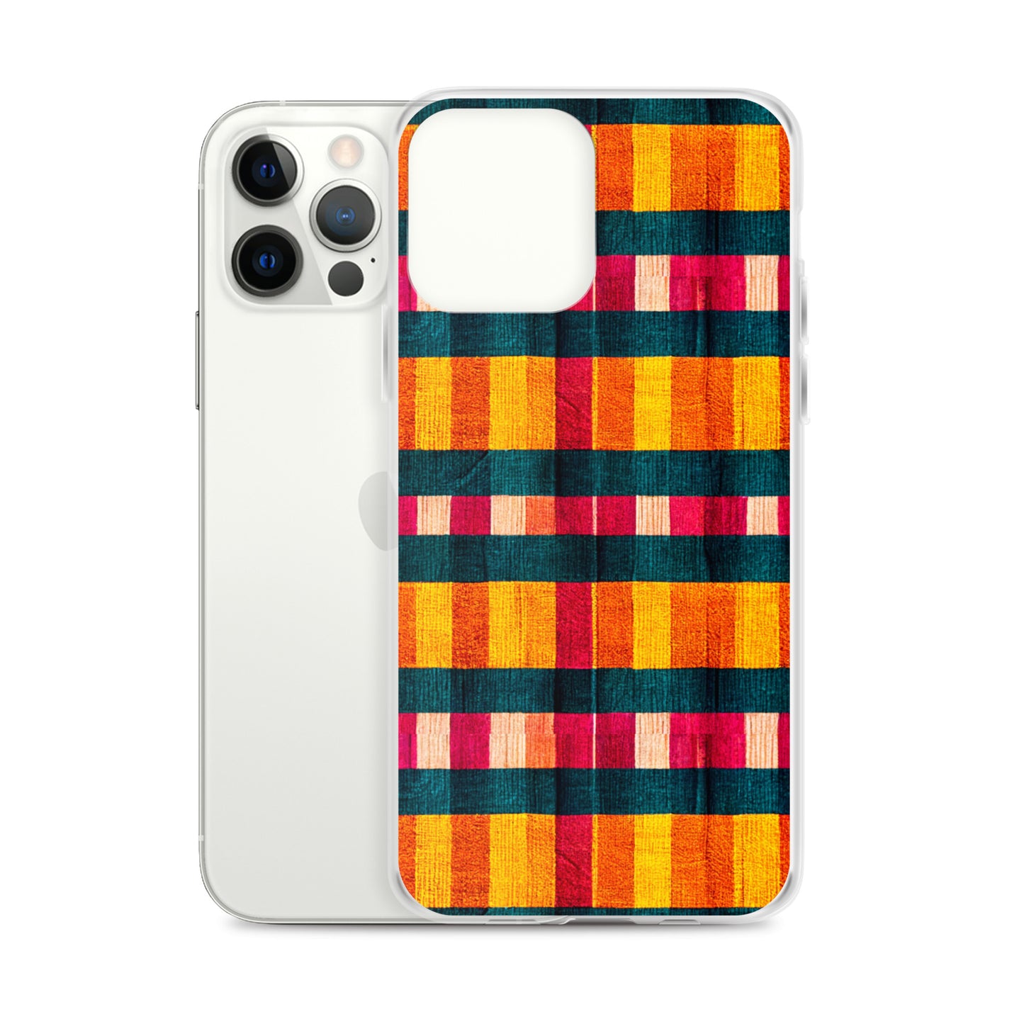 Tropical Fiesta Plaid Clear Case for iPhone®