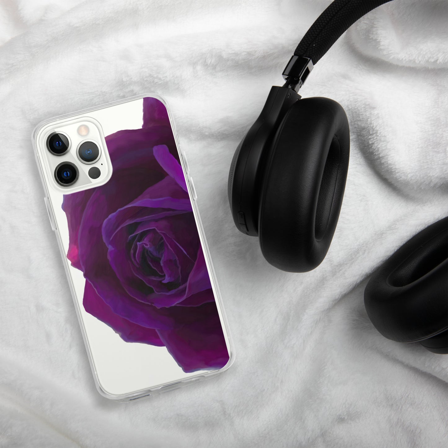 Joey’s Purple Rose Clear Case for iPhone®