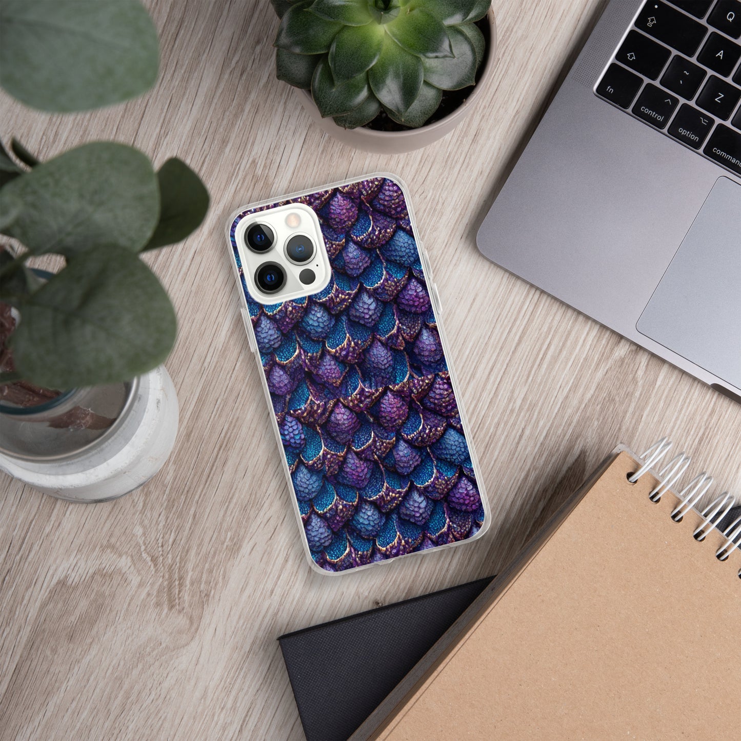 Luminosa, the Radiant Amethyst Drakon Clear Case for iPhone®