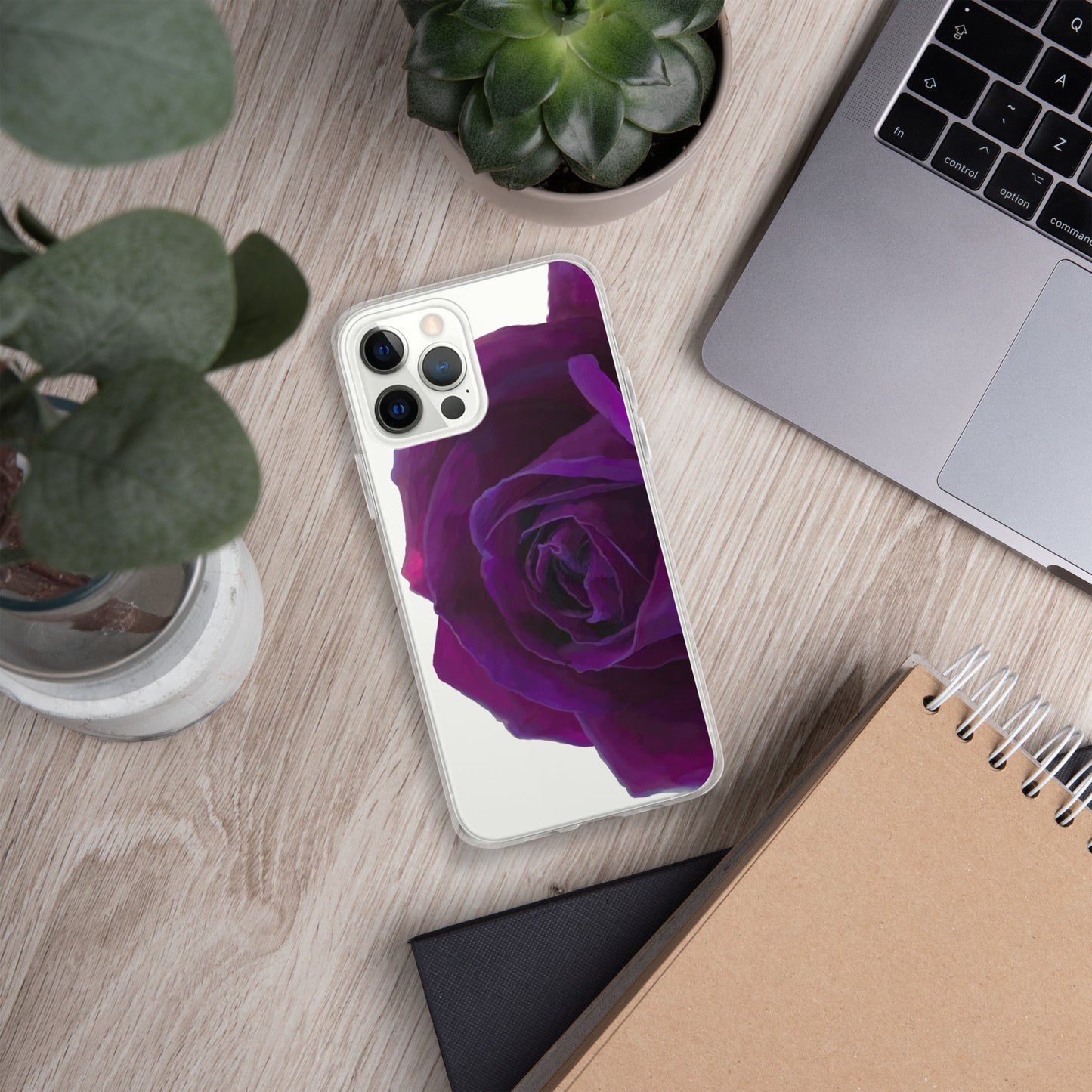 Joey’s Purple Rose Clear Case for iPhone®