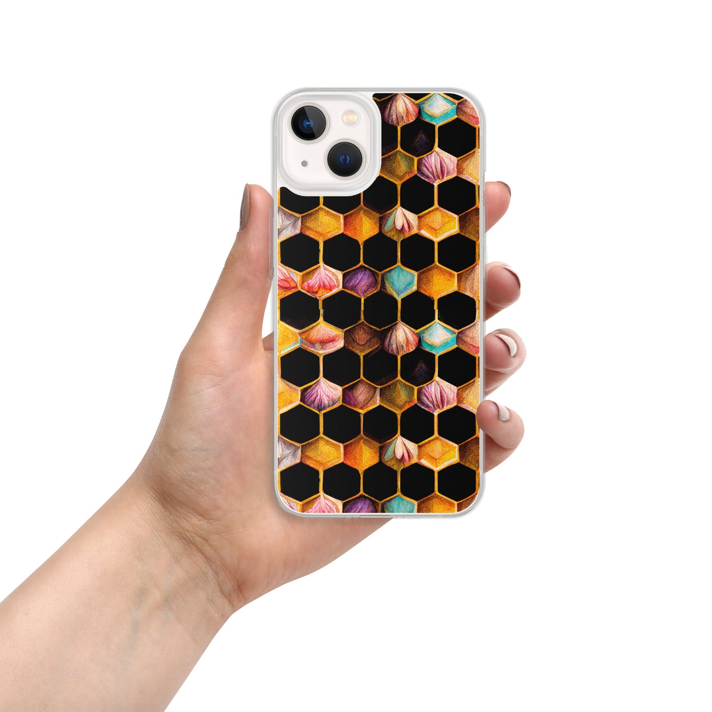 Beehive Lattice Love Clear Case for iPhone®