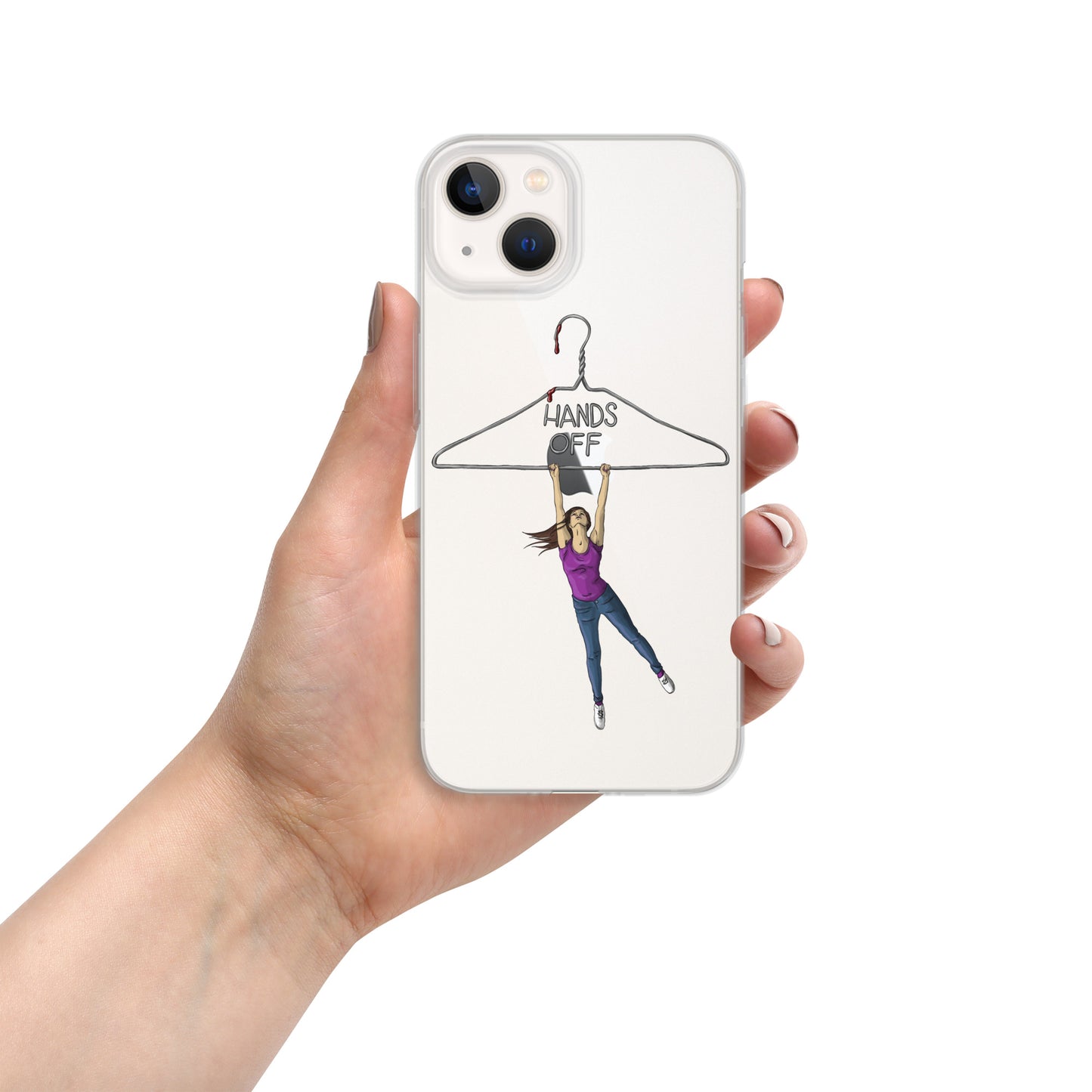 Hands Off Women’s Bodies Clear Case for iPhone®