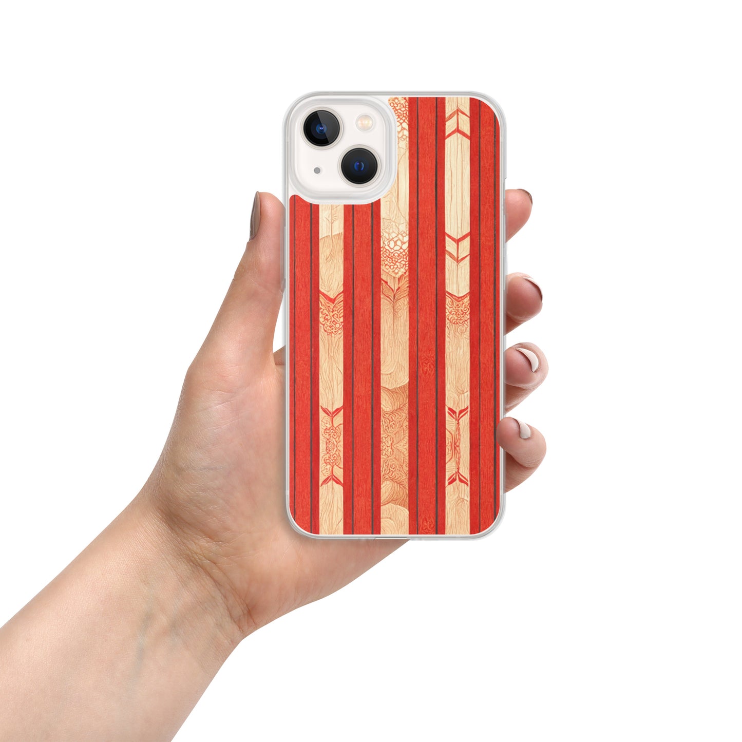 Scarlet Ribbon Clear Case for iPhone®