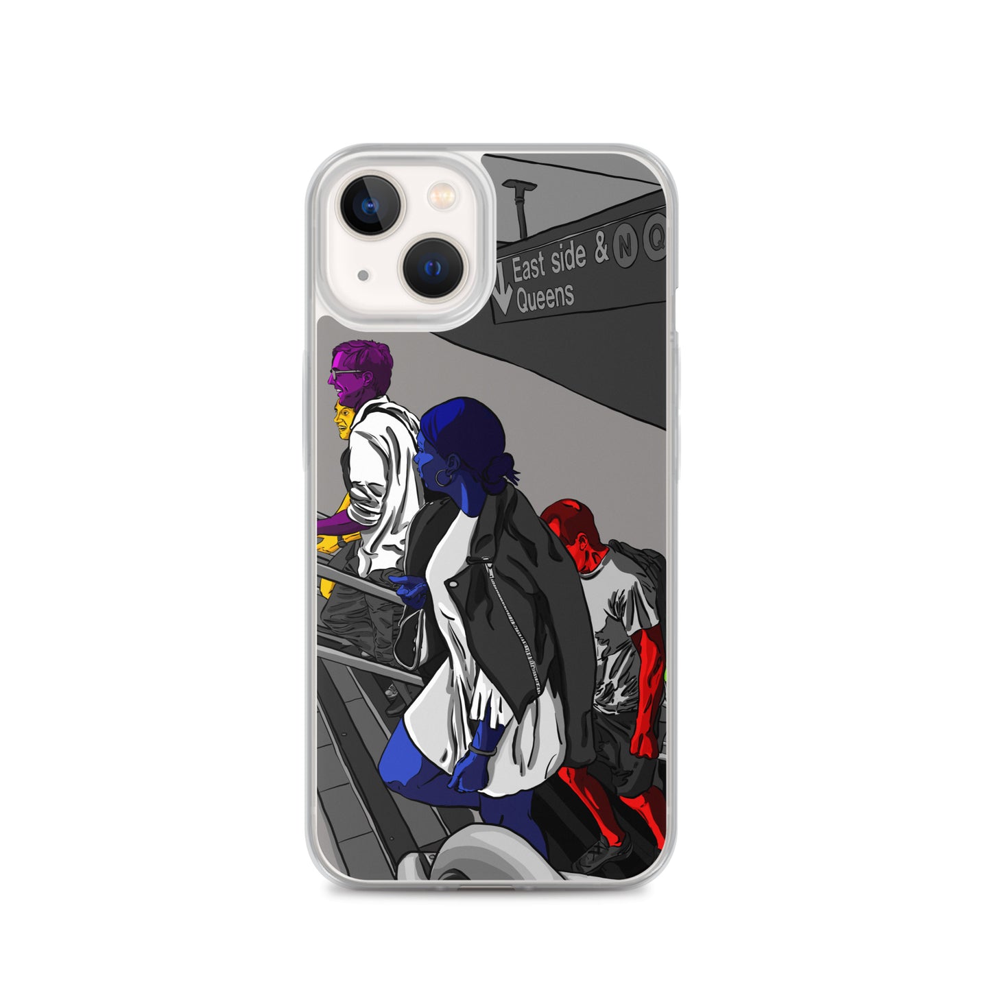 NYC Subway East Side and Queens Clear Case for iPhone®