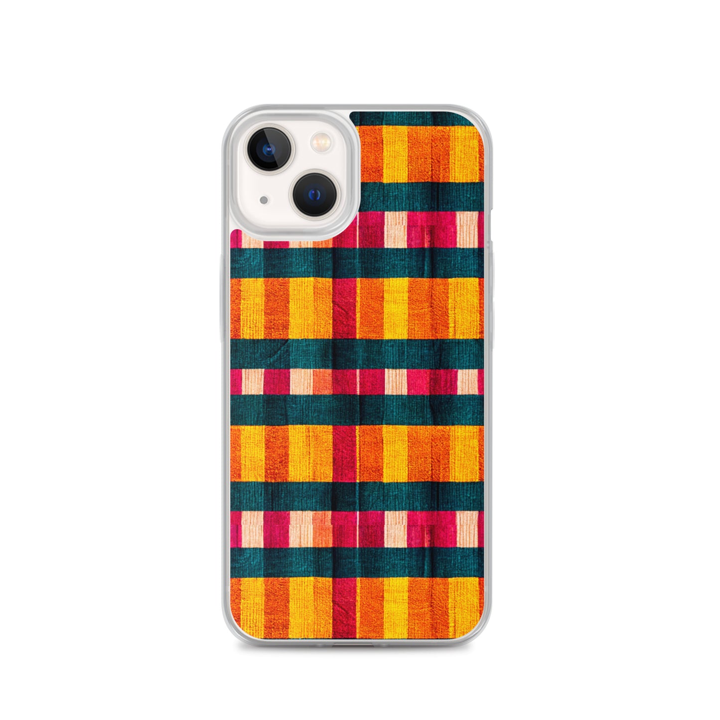 Tropical Fiesta Plaid Clear Case for iPhone®