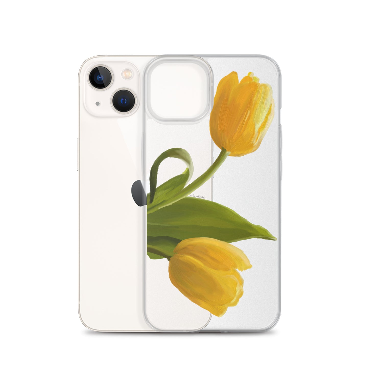 Sue’s Yellow Tulip Clear Case for iPhone®