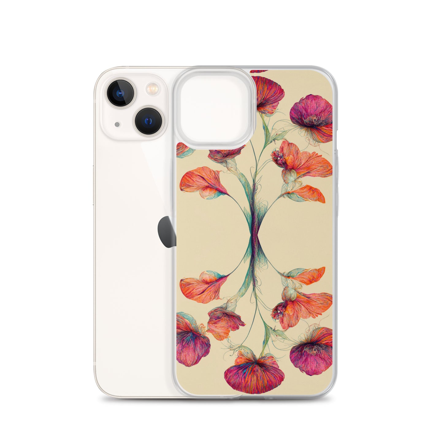 Nouveau Flowers on Clear Case for iPhone®