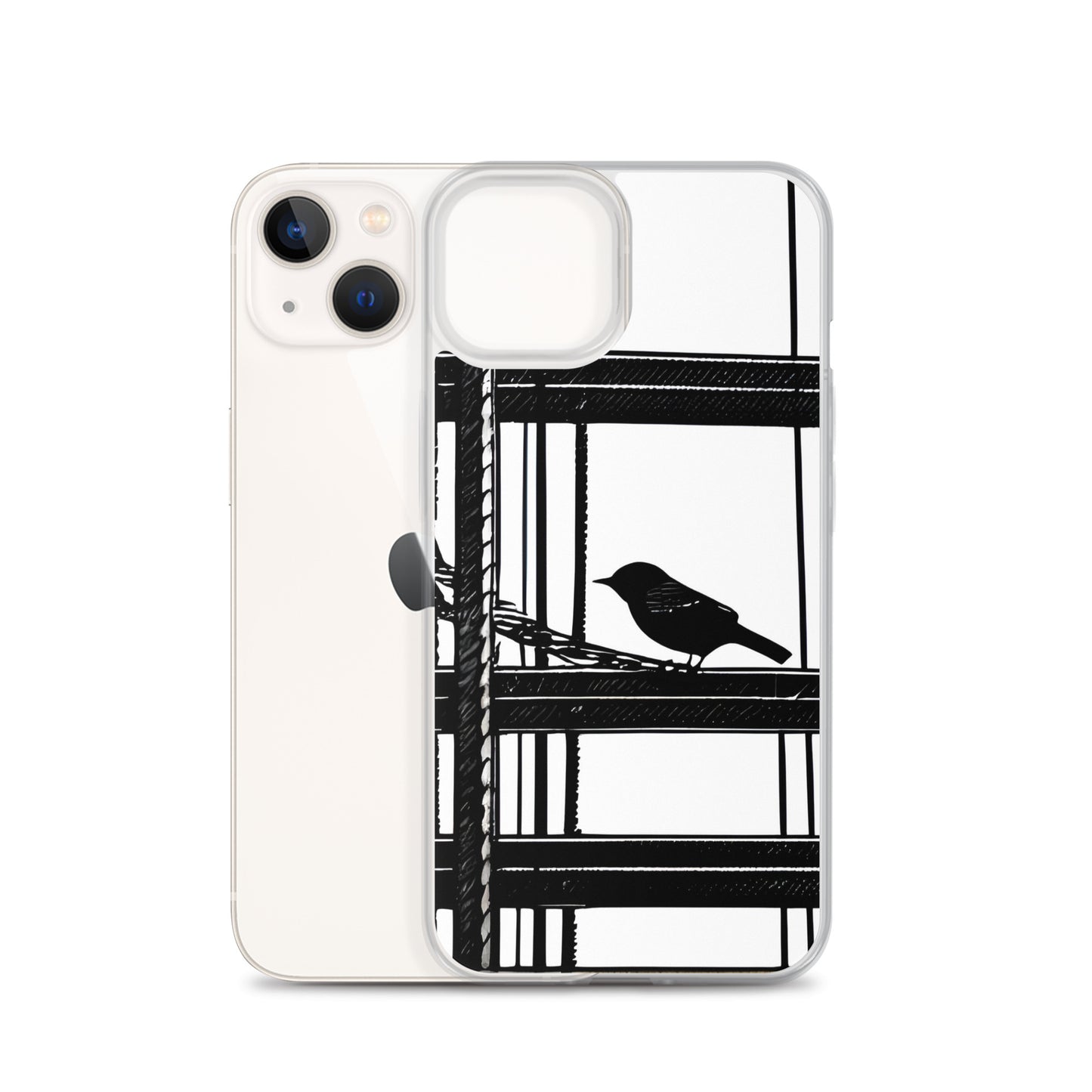 Solitary Perch on Clear Case for iPhone®