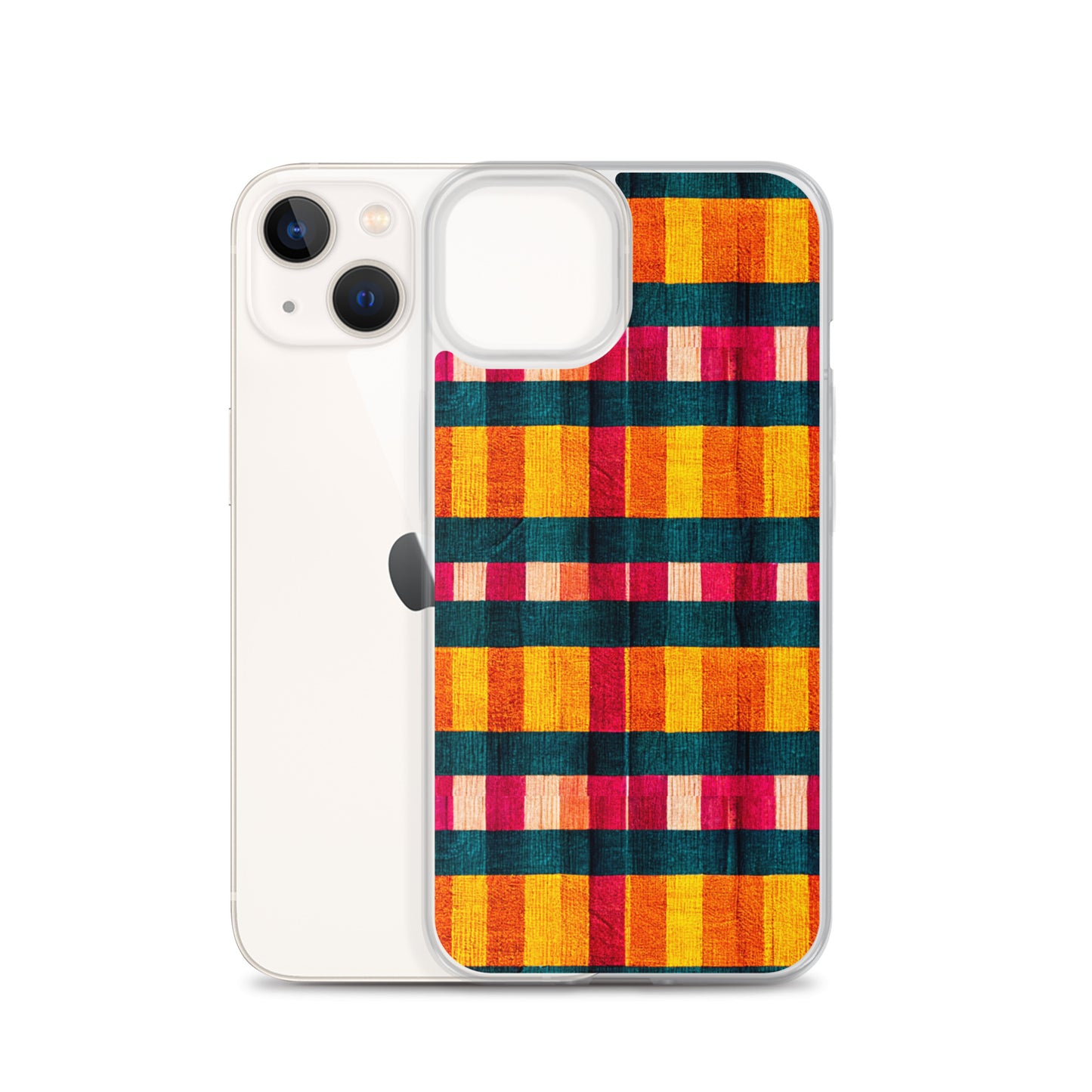 Tropical Fiesta Plaid Clear Case for iPhone®