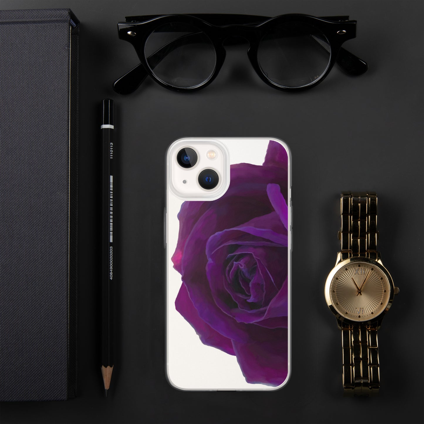 Joey’s Purple Rose Clear Case for iPhone®