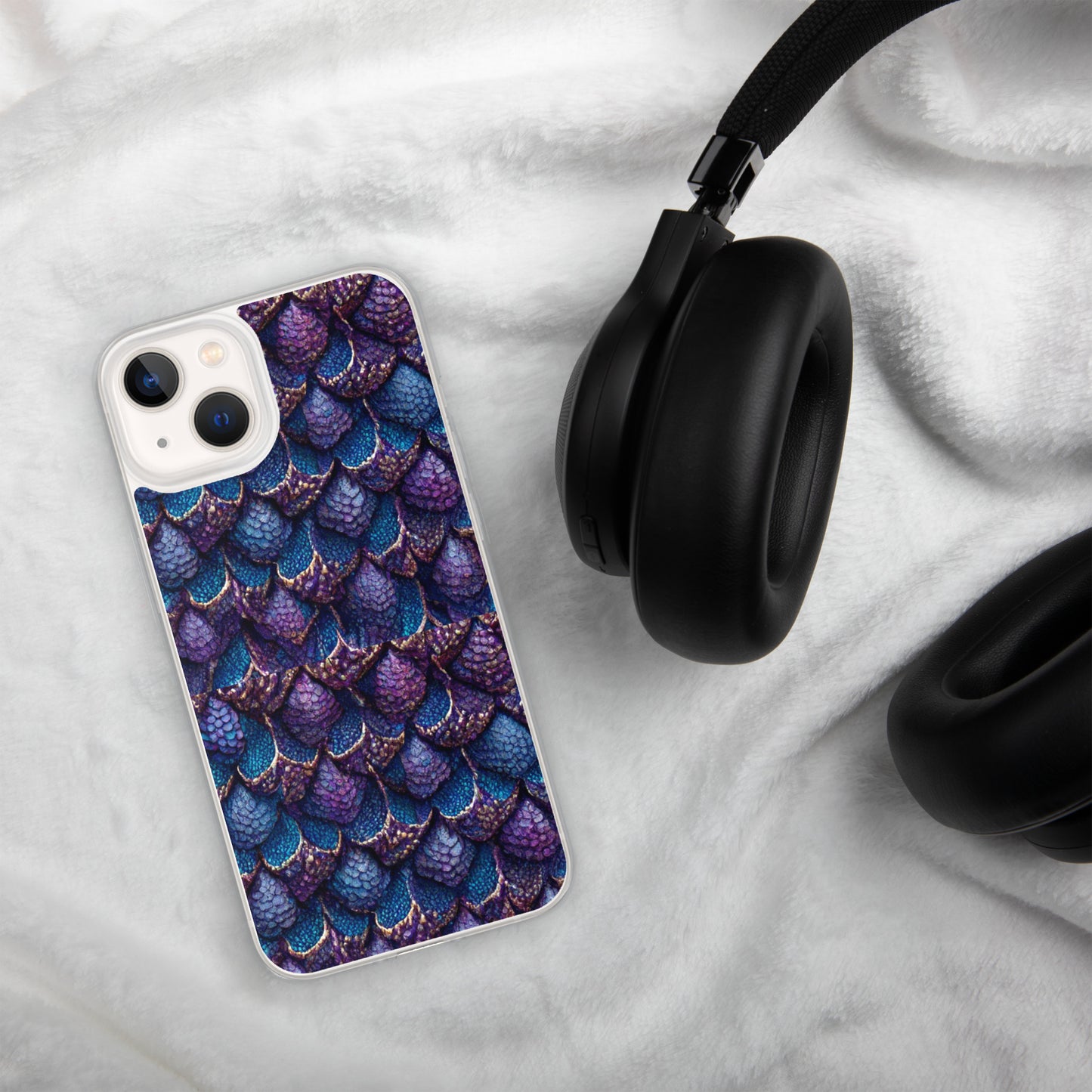 Luminosa, the Radiant Amethyst Drakon Clear Case for iPhone®