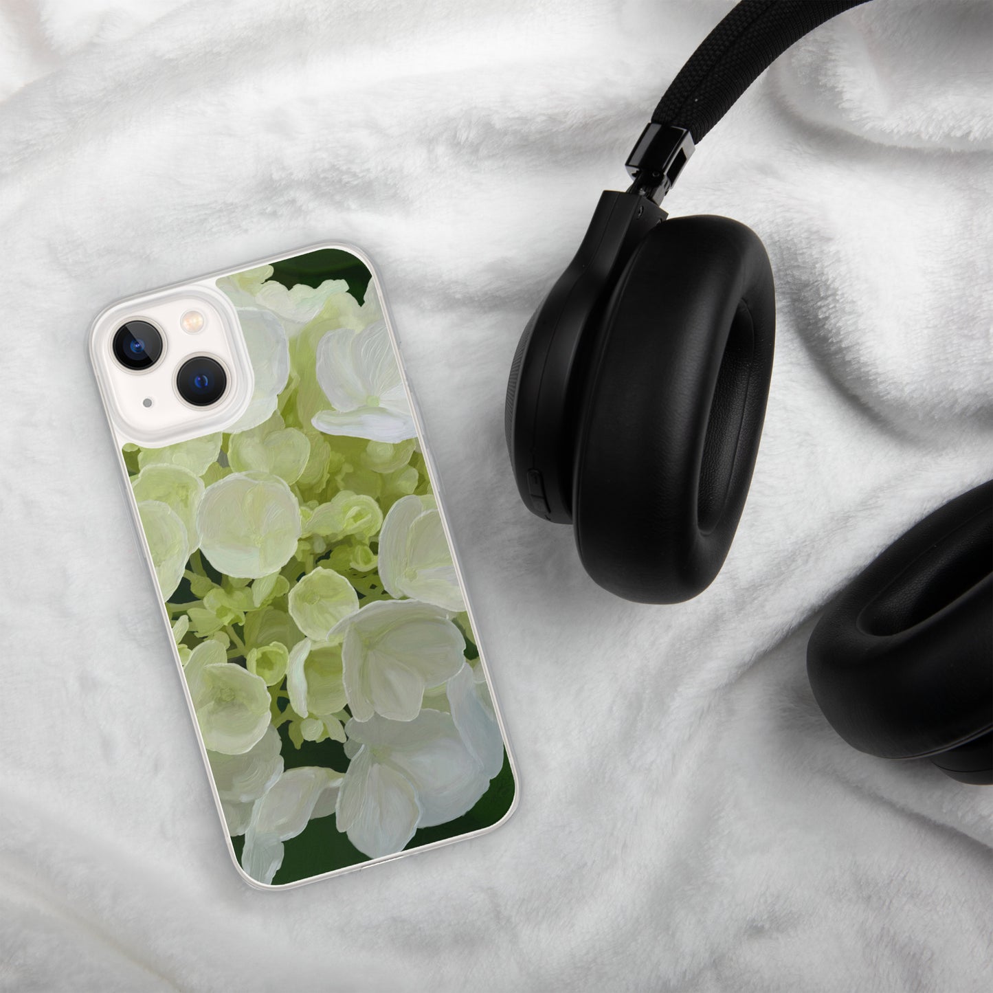 Jose’s White Hydrangea Clear Case for iPhone®