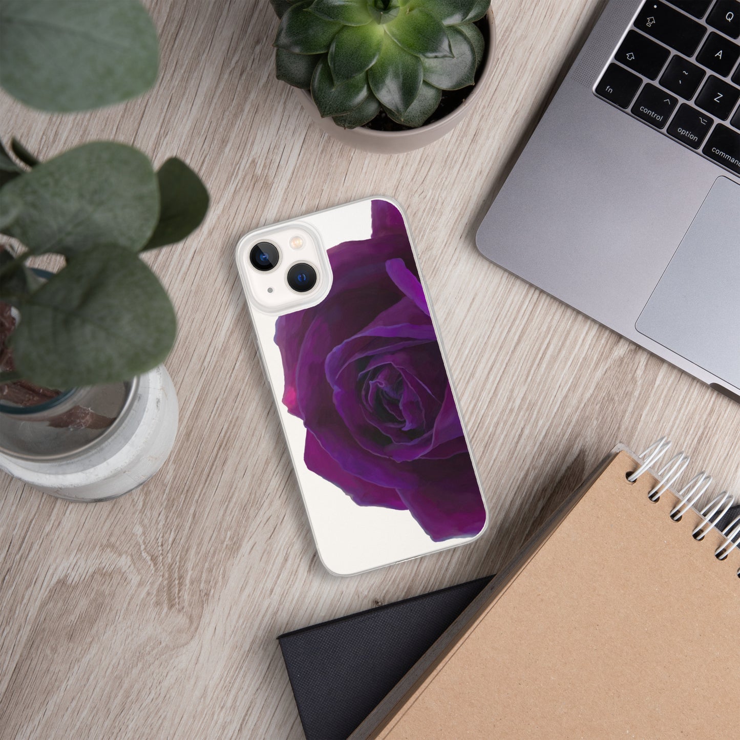 Joey’s Purple Rose Clear Case for iPhone®