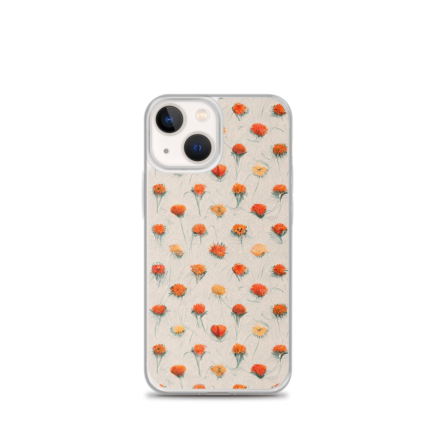 Fiery Meadow Sketch Clear Case for iPhone®