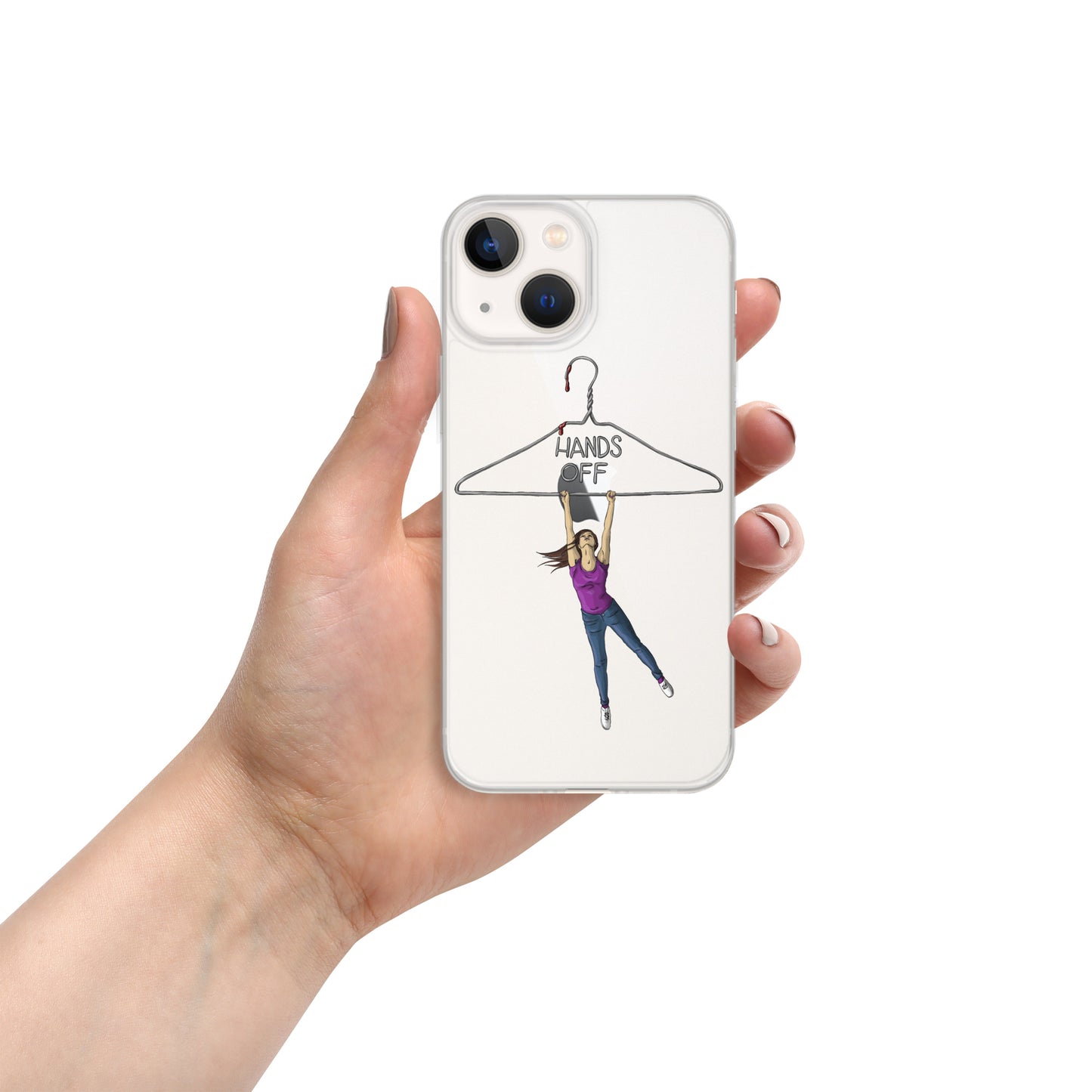 Hands Off Women’s Bodies Clear Case for iPhone®