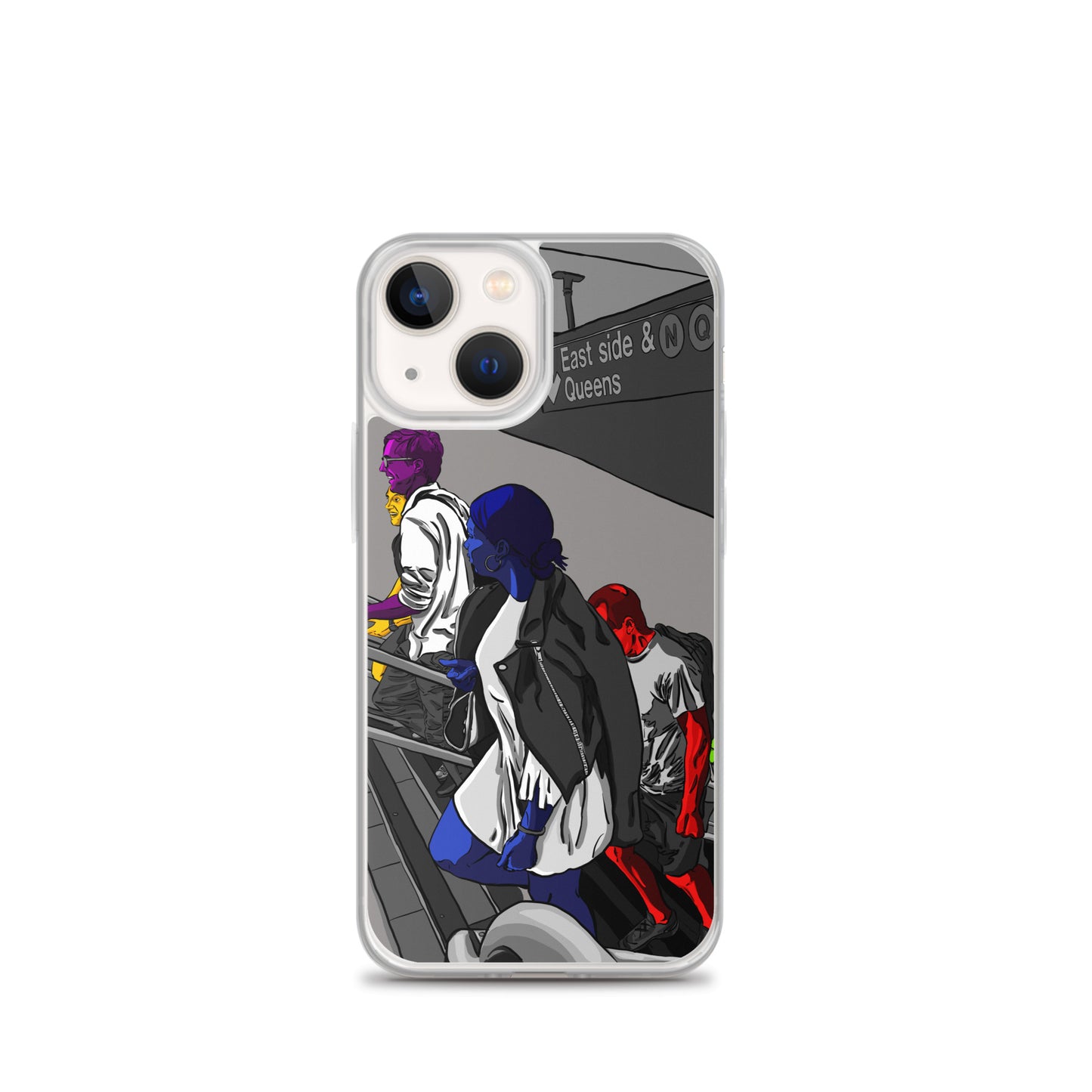 NYC Subway East Side and Queens Clear Case for iPhone®