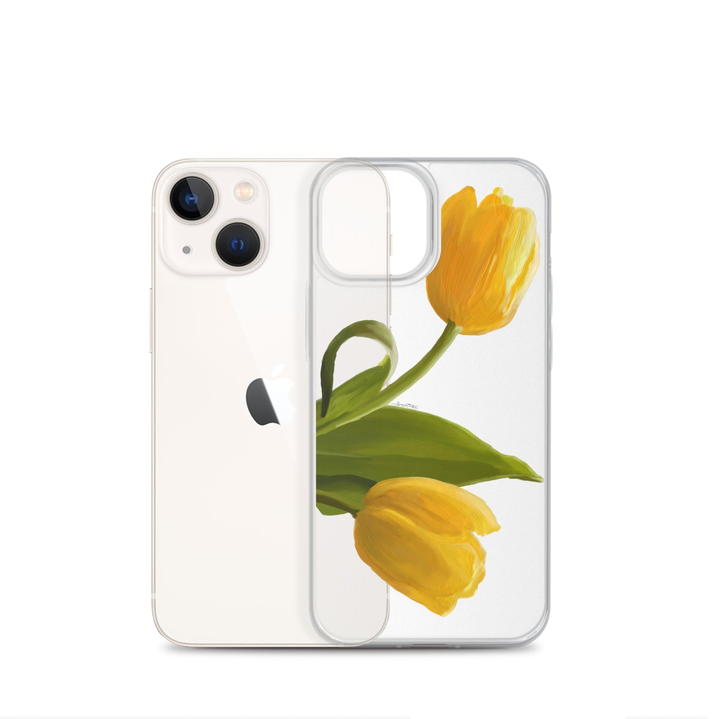 Sue’s Yellow Tulip Clear Case for iPhone®