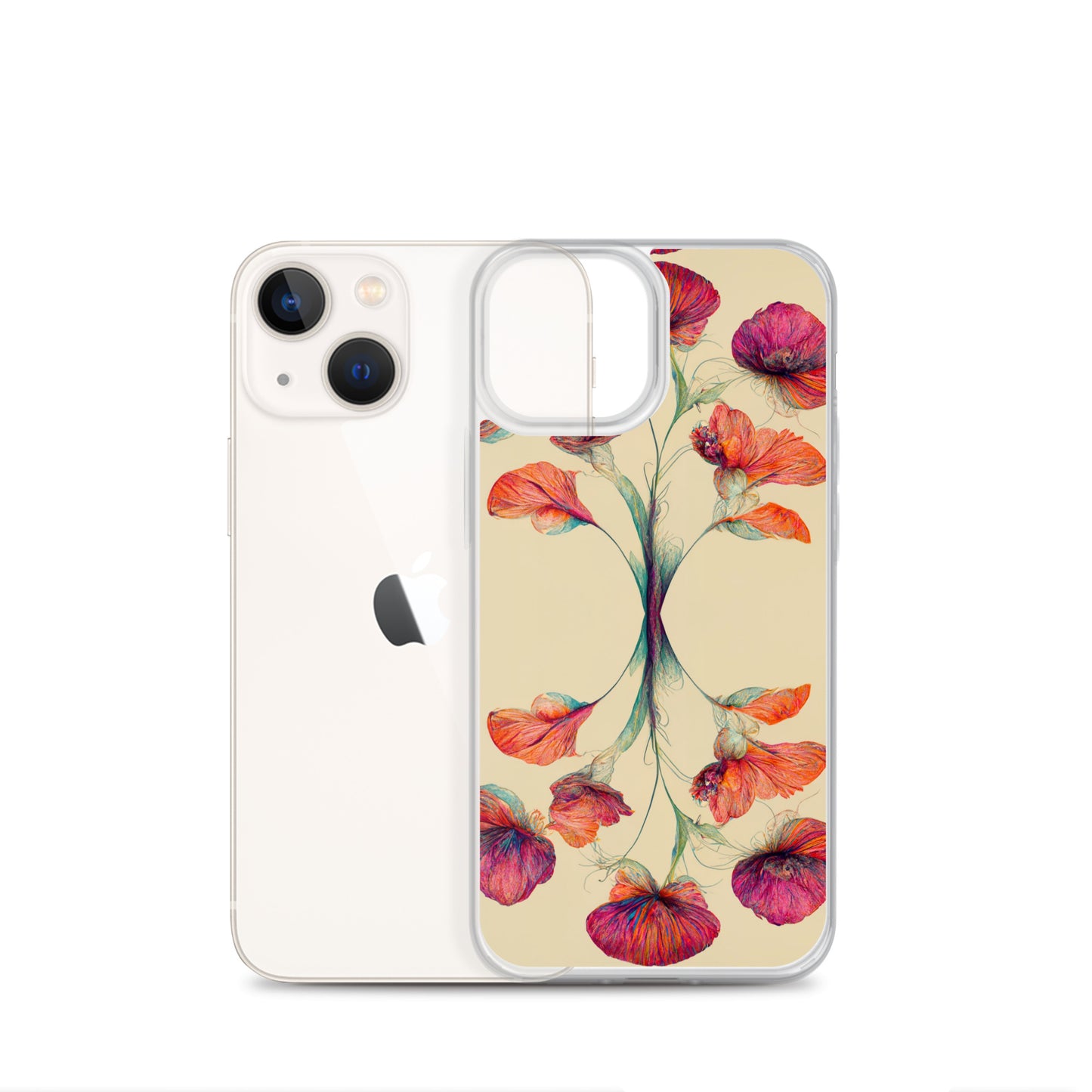 Nouveau Flowers on Clear Case for iPhone®