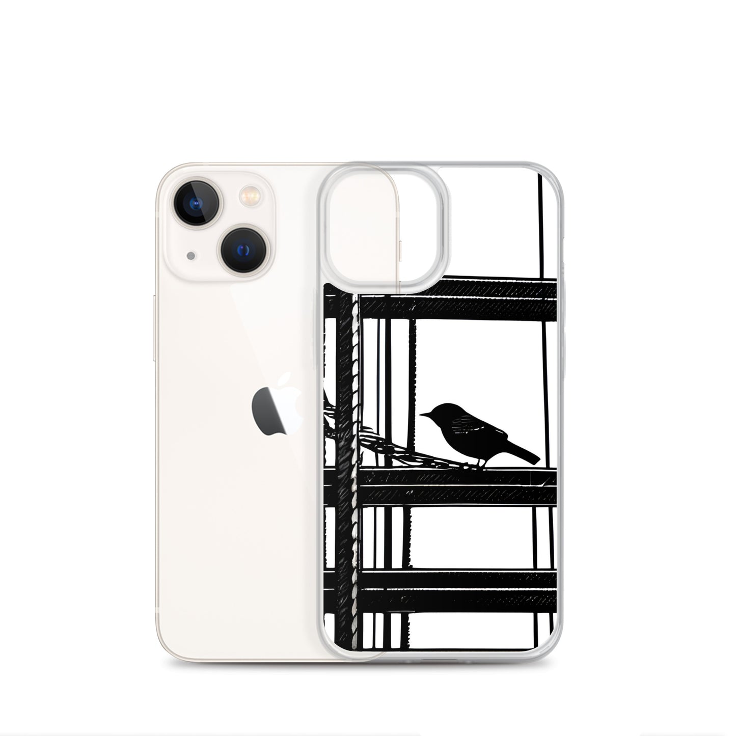 Solitary Perch on Clear Case for iPhone®