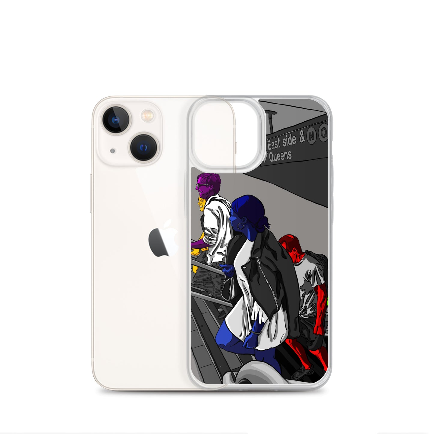 NYC Subway East Side and Queens Clear Case for iPhone®