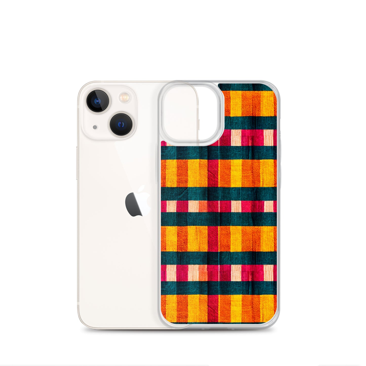 Tropical Fiesta Plaid Clear Case for iPhone®