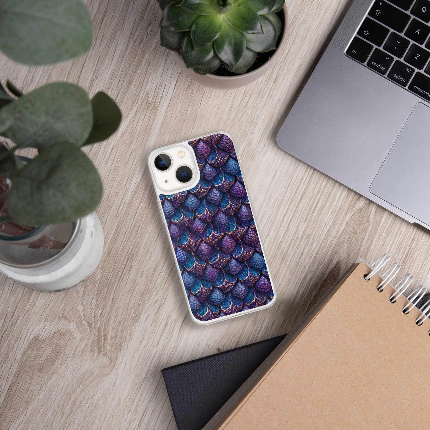 Luminosa, the Radiant Amethyst Drakon Clear Case for iPhone®