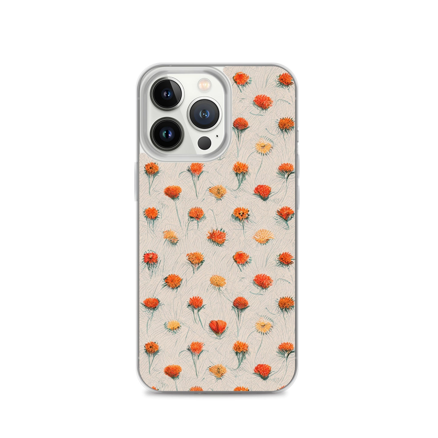 Fiery Meadow Sketch Clear Case for iPhone®