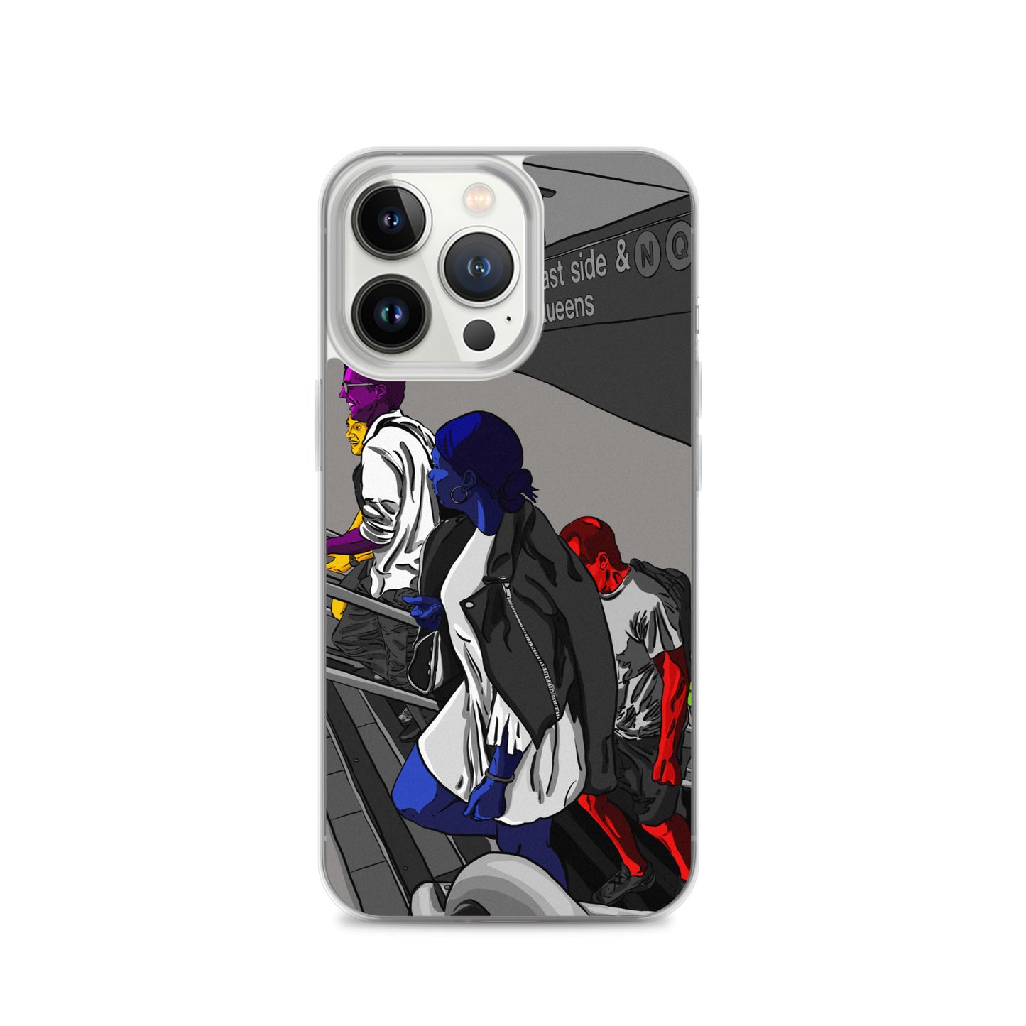 NYC Subway East Side and Queens Clear Case for iPhone®