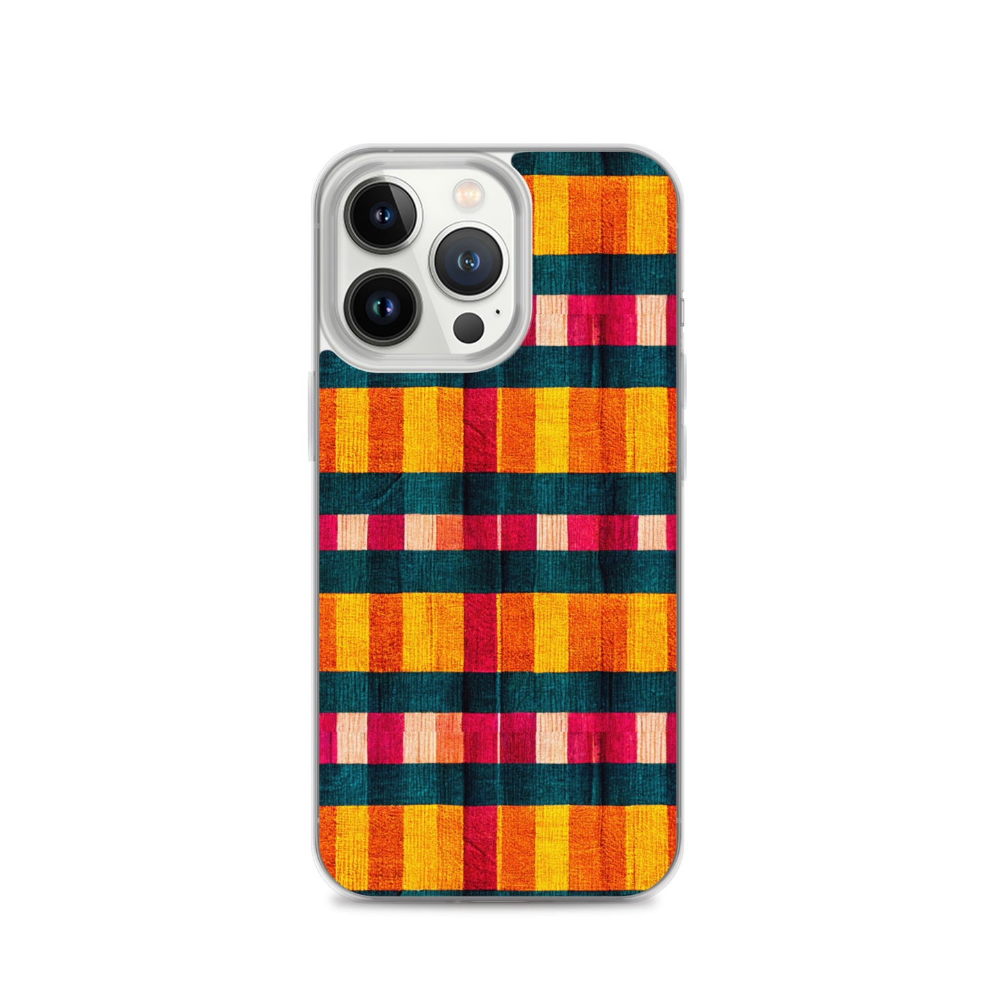 Tropical Fiesta Plaid Clear Case for iPhone®