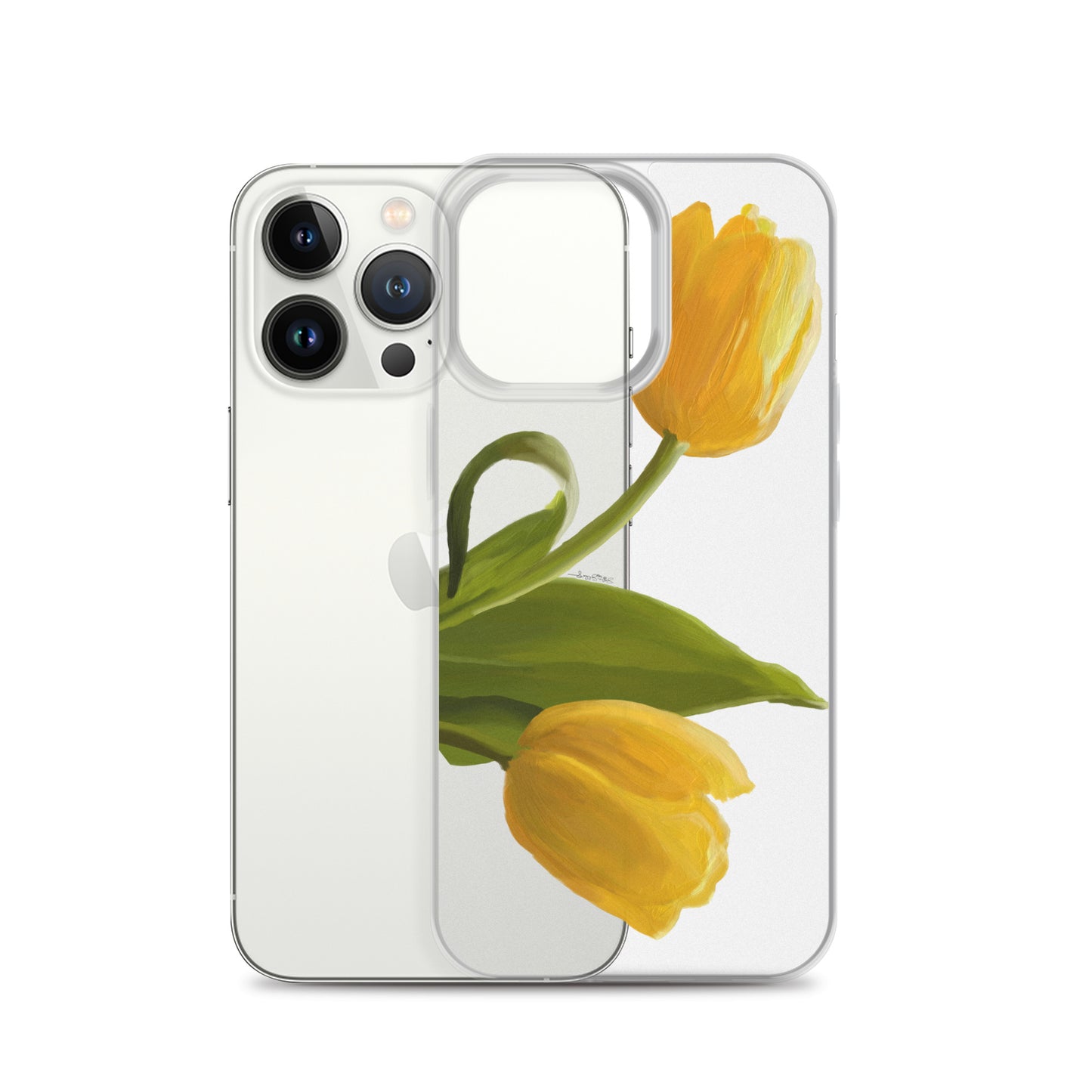 Sue’s Yellow Tulip Clear Case for iPhone®