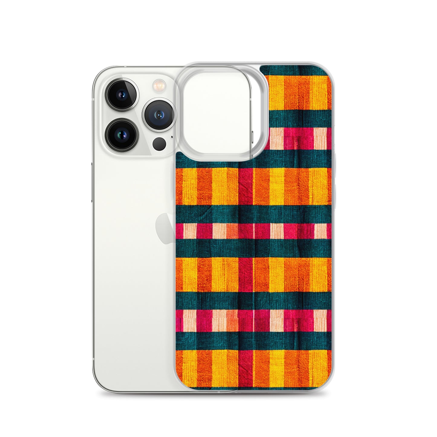 Tropical Fiesta Plaid Clear Case for iPhone®