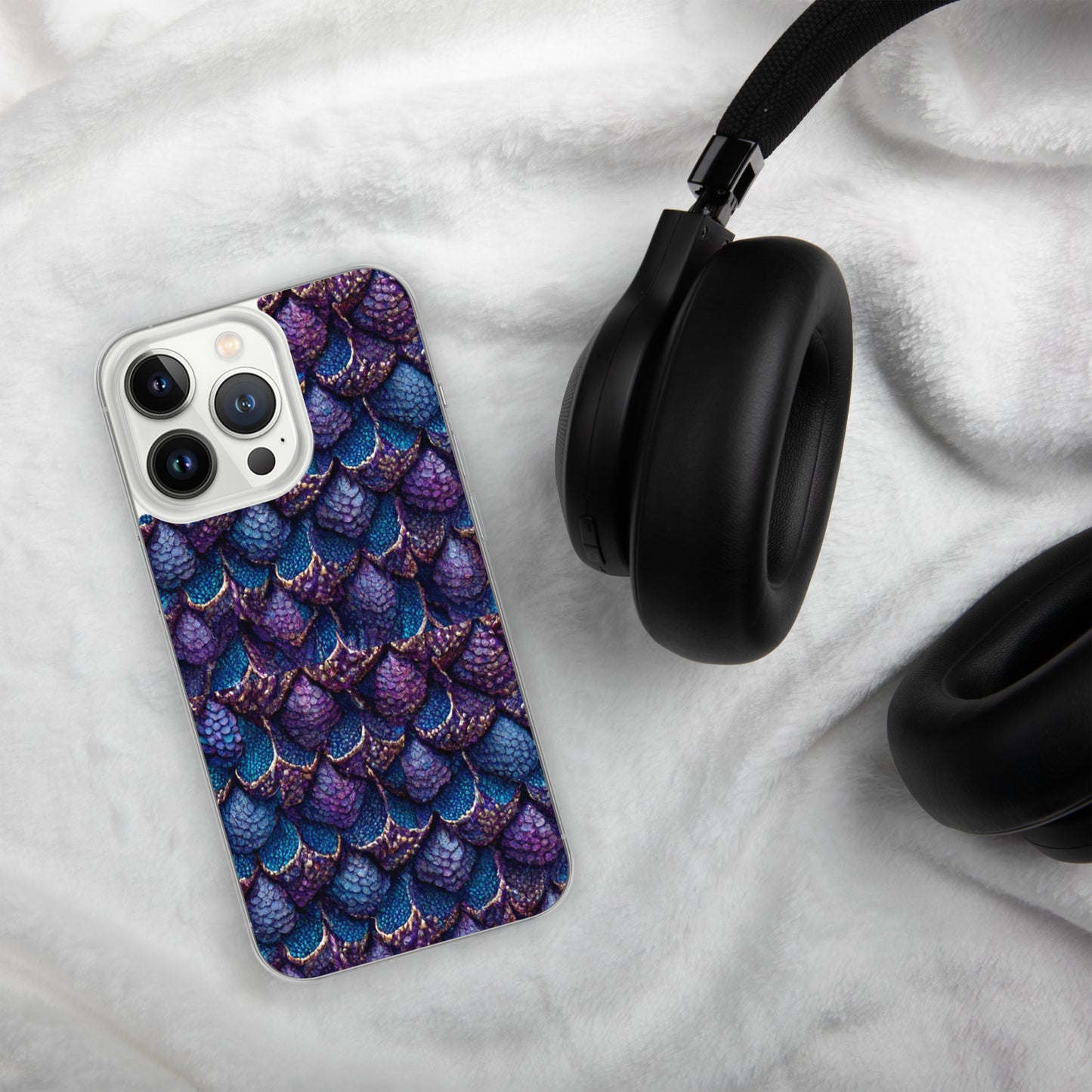 Luminosa, the Radiant Amethyst Drakon Clear Case for iPhone®