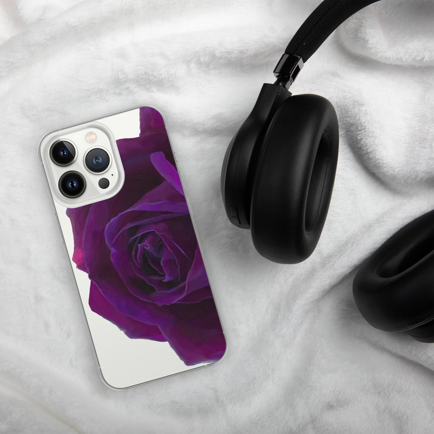 Joey’s Purple Rose Clear Case for iPhone®