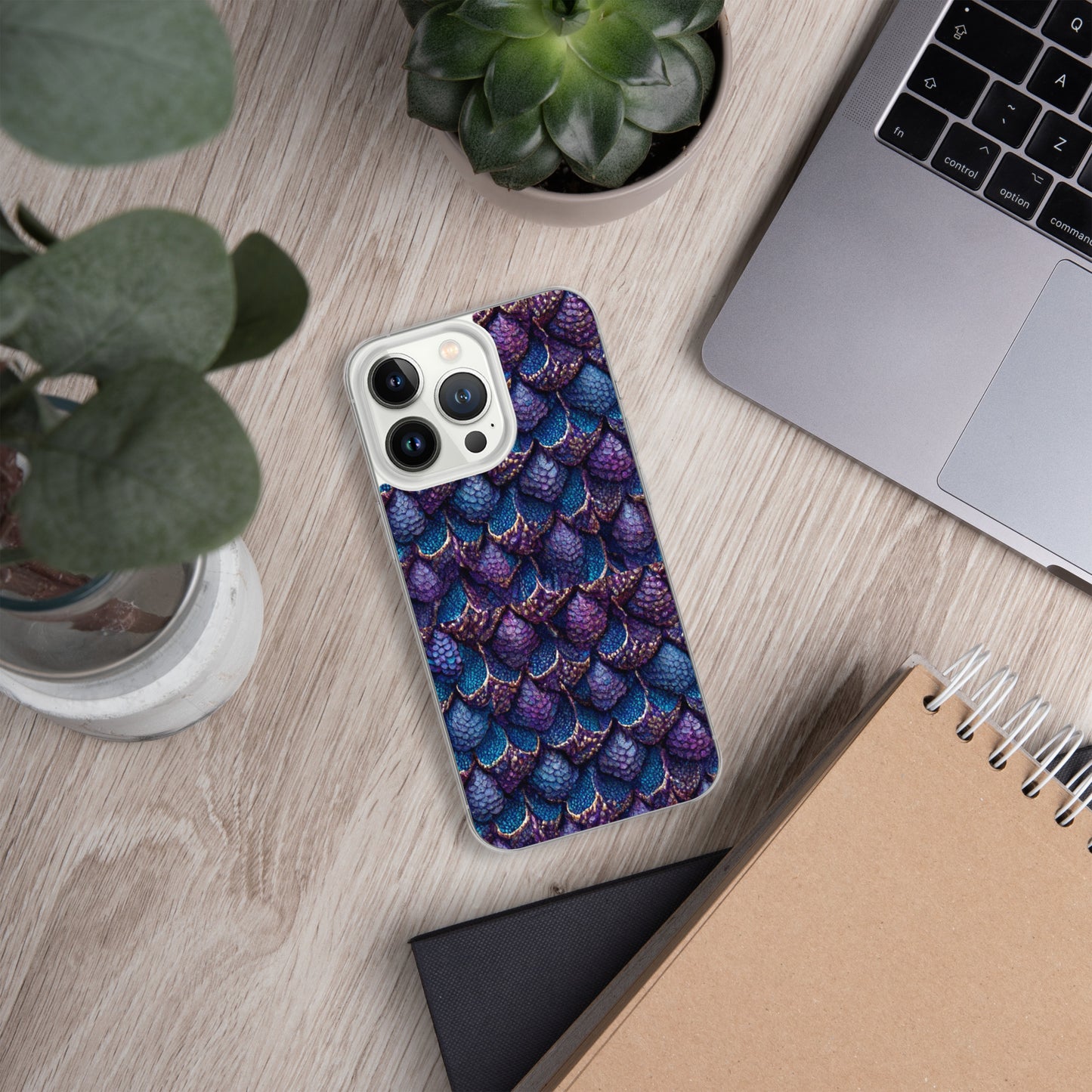 Luminosa, the Radiant Amethyst Drakon Clear Case for iPhone®