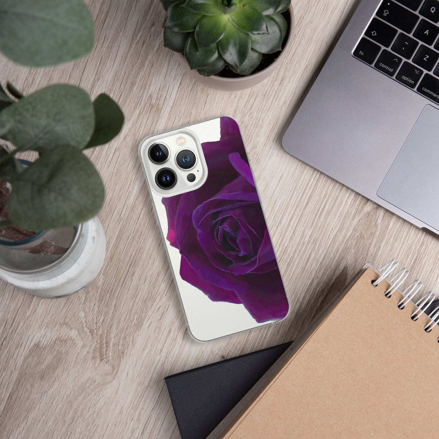 Joey’s Purple Rose Clear Case for iPhone®