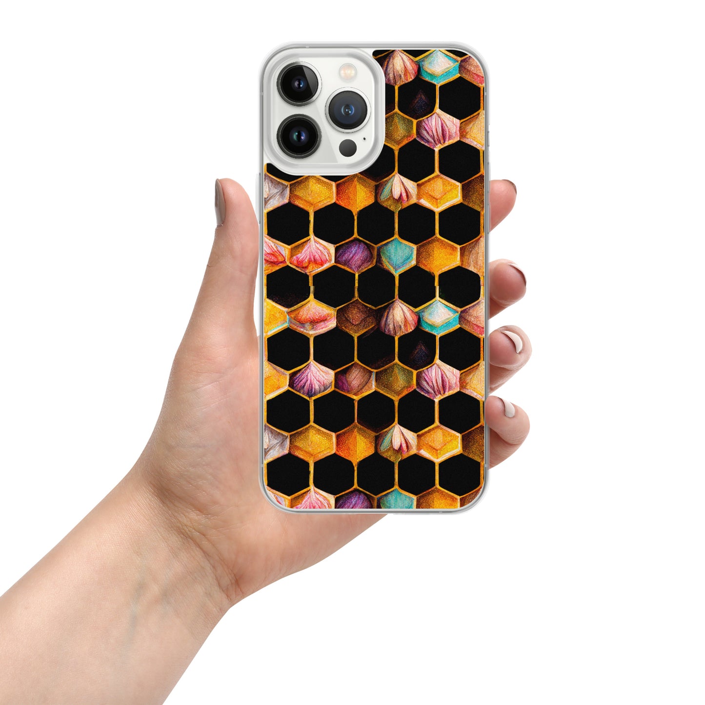 Beehive Lattice Love Clear Case for iPhone®