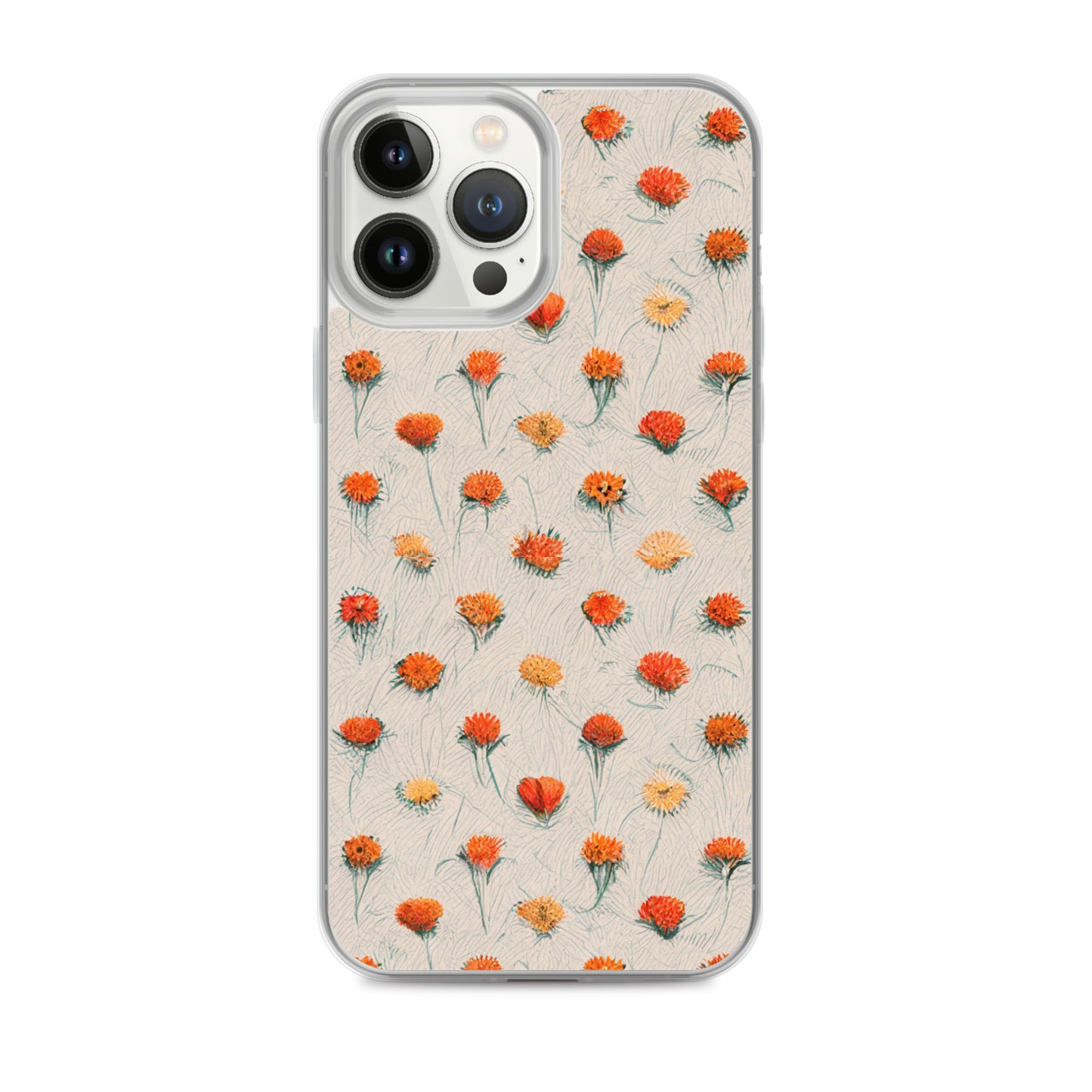 Fiery Meadow Sketch Clear Case for iPhone®