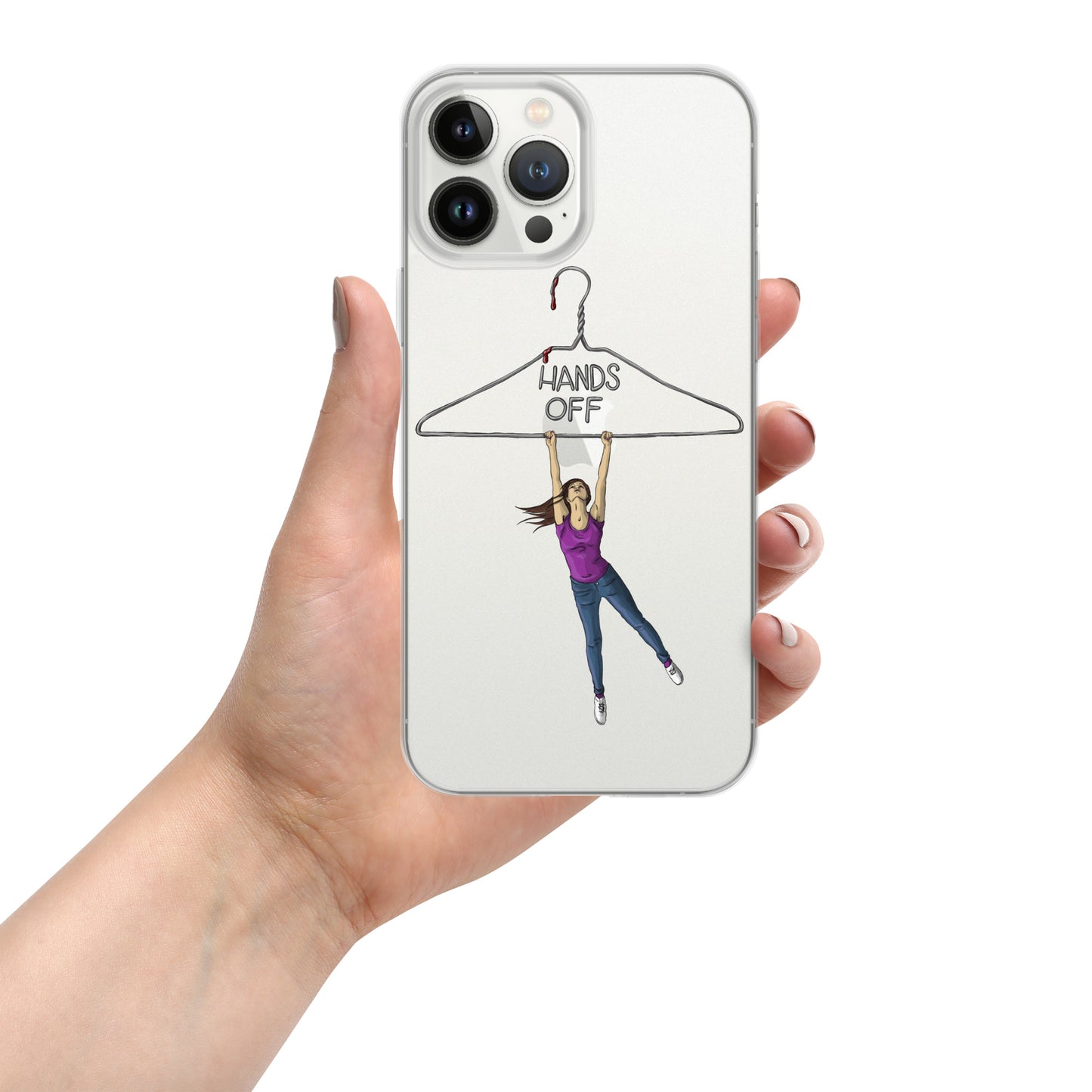 Hands Off Women’s Bodies Clear Case for iPhone®