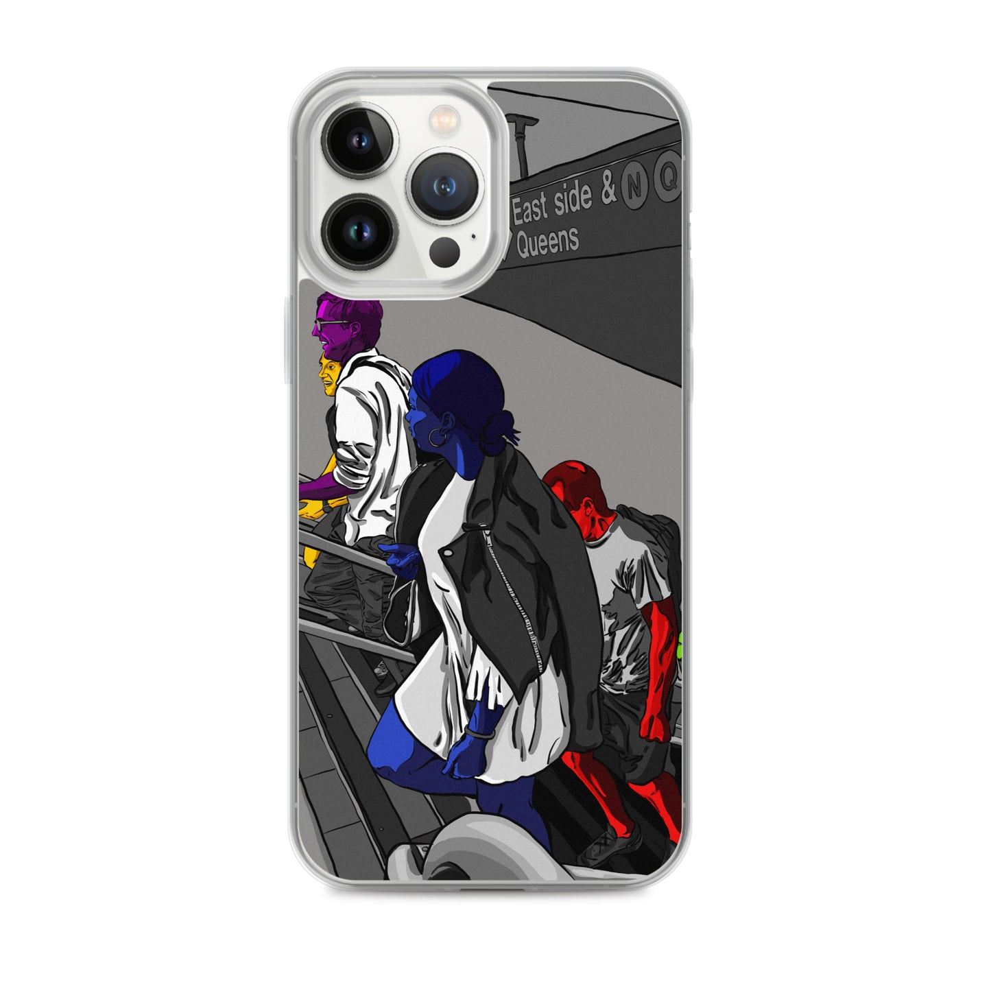 NYC Subway East Side and Queens Clear Case for iPhone®