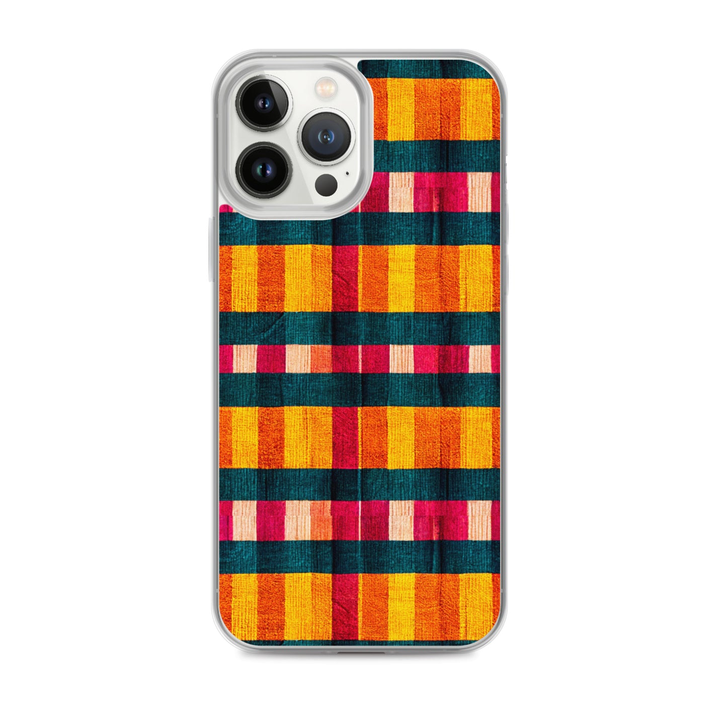 Tropical Fiesta Plaid Clear Case for iPhone®