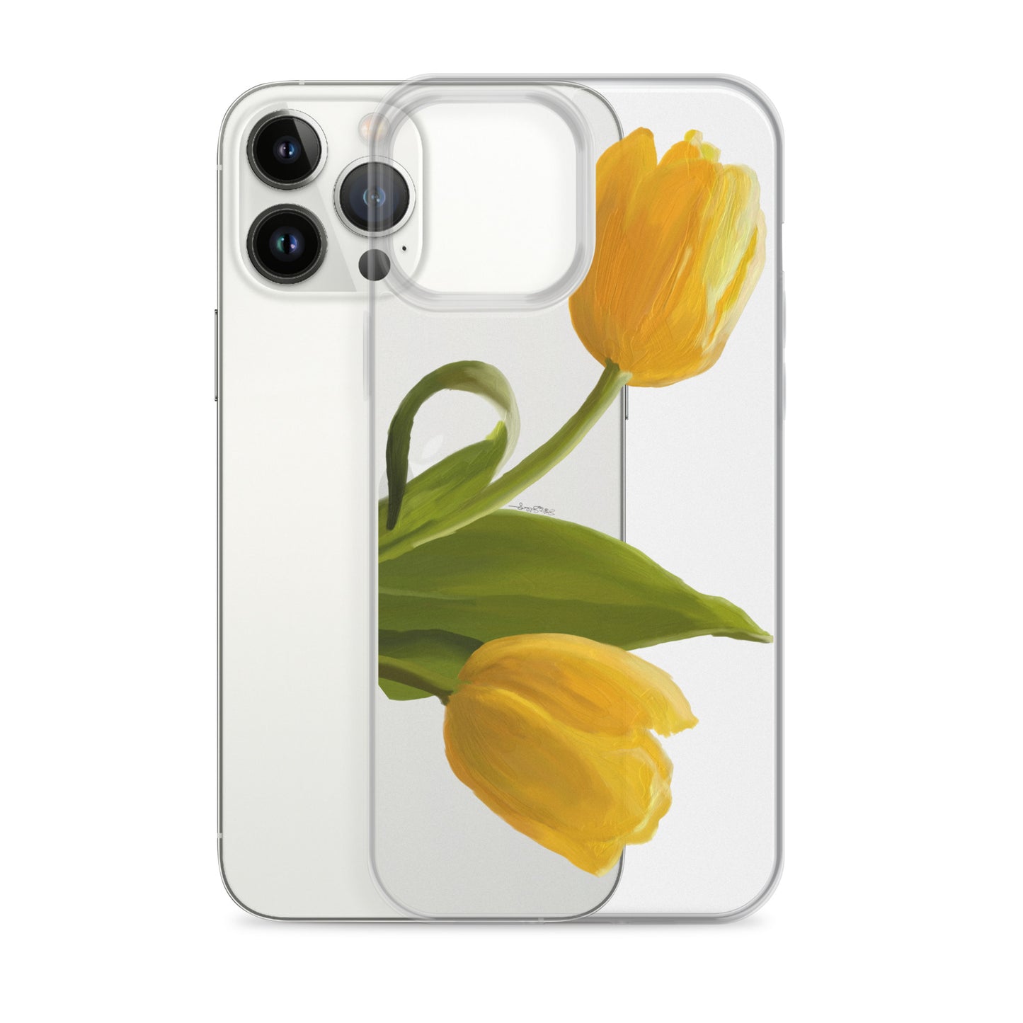 Sue’s Yellow Tulip Clear Case for iPhone®