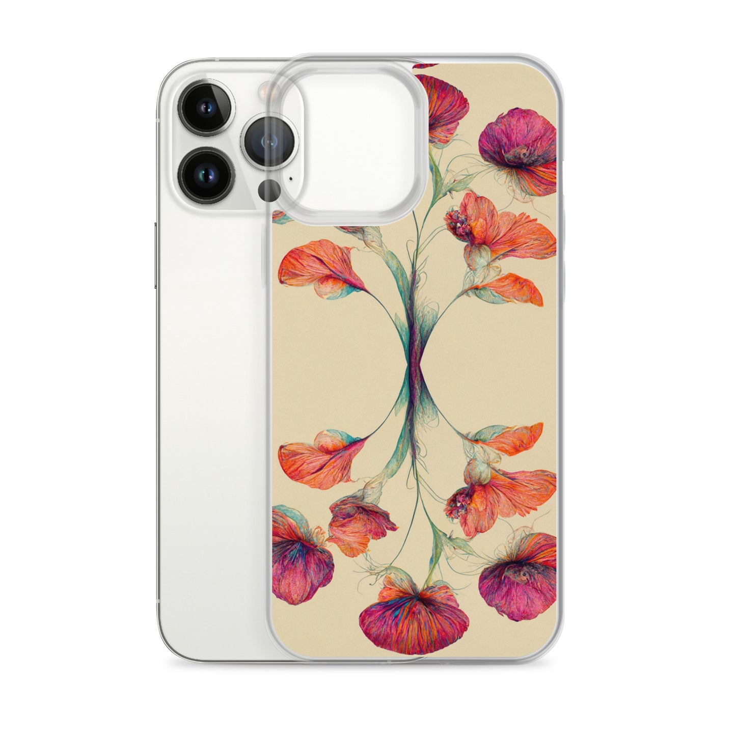 Nouveau Flowers on Clear Case for iPhone®