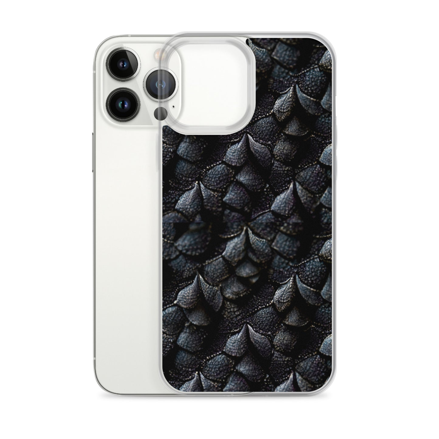 Onyxxor, the Cliff Sentinel Dragon on Clear Case for iPhone®