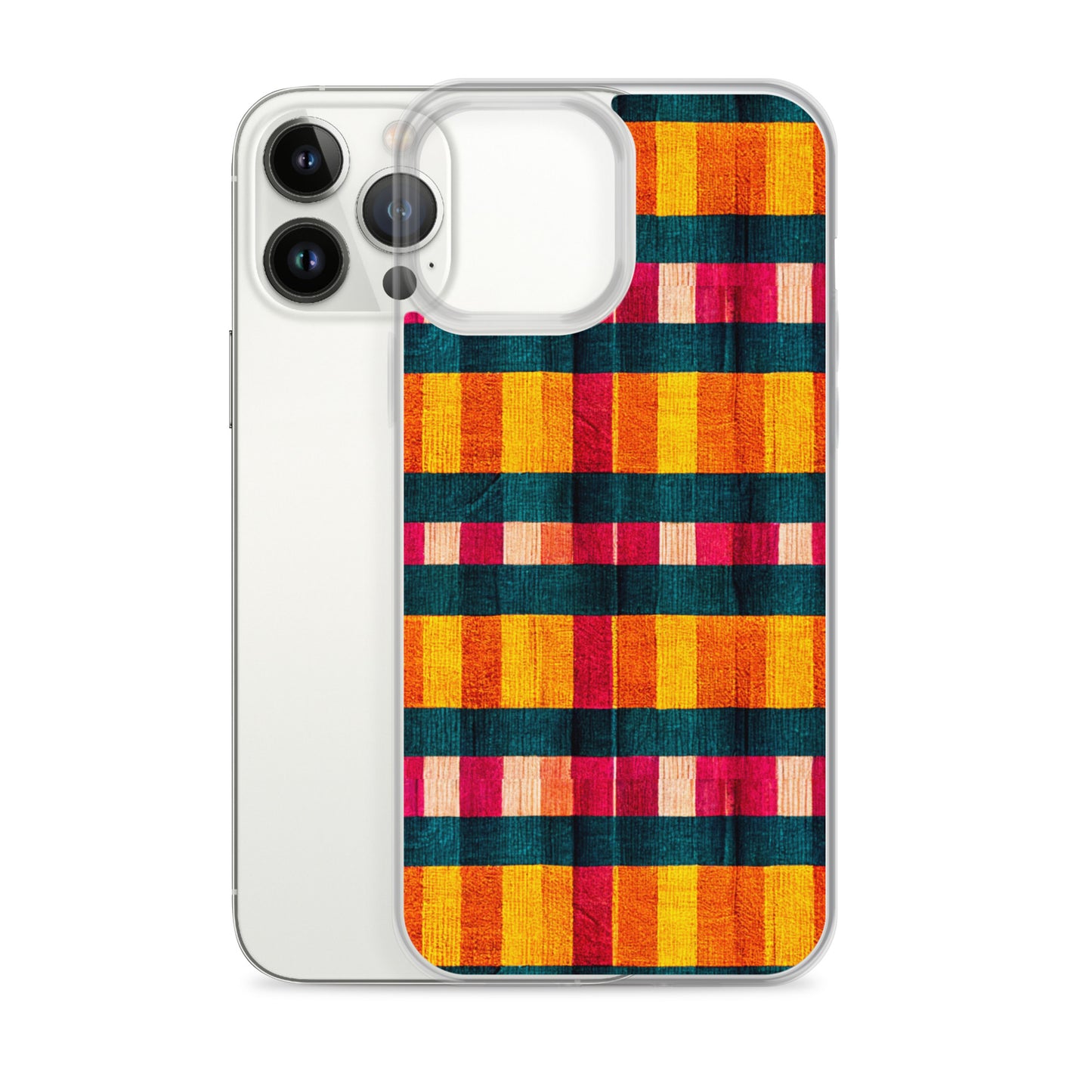 Tropical Fiesta Plaid Clear Case for iPhone®