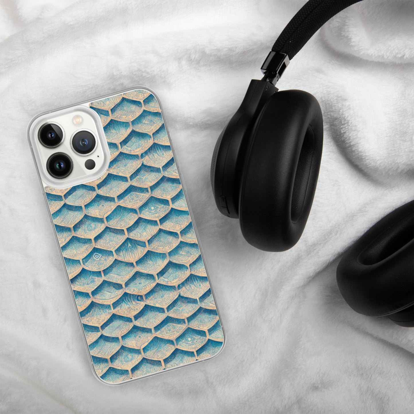 Seafoam Scales Clear Case for iPhone®