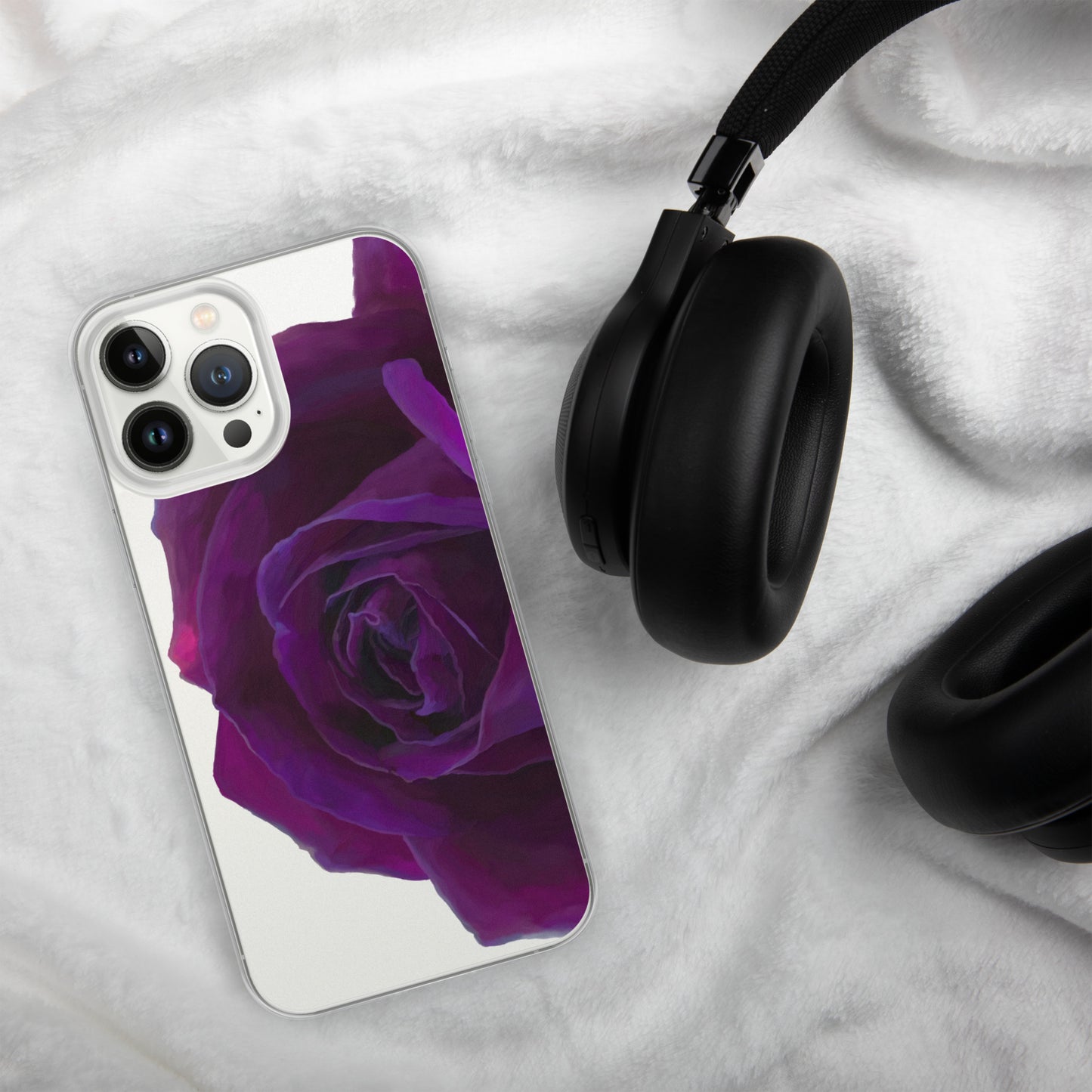 Joey’s Purple Rose Clear Case for iPhone®