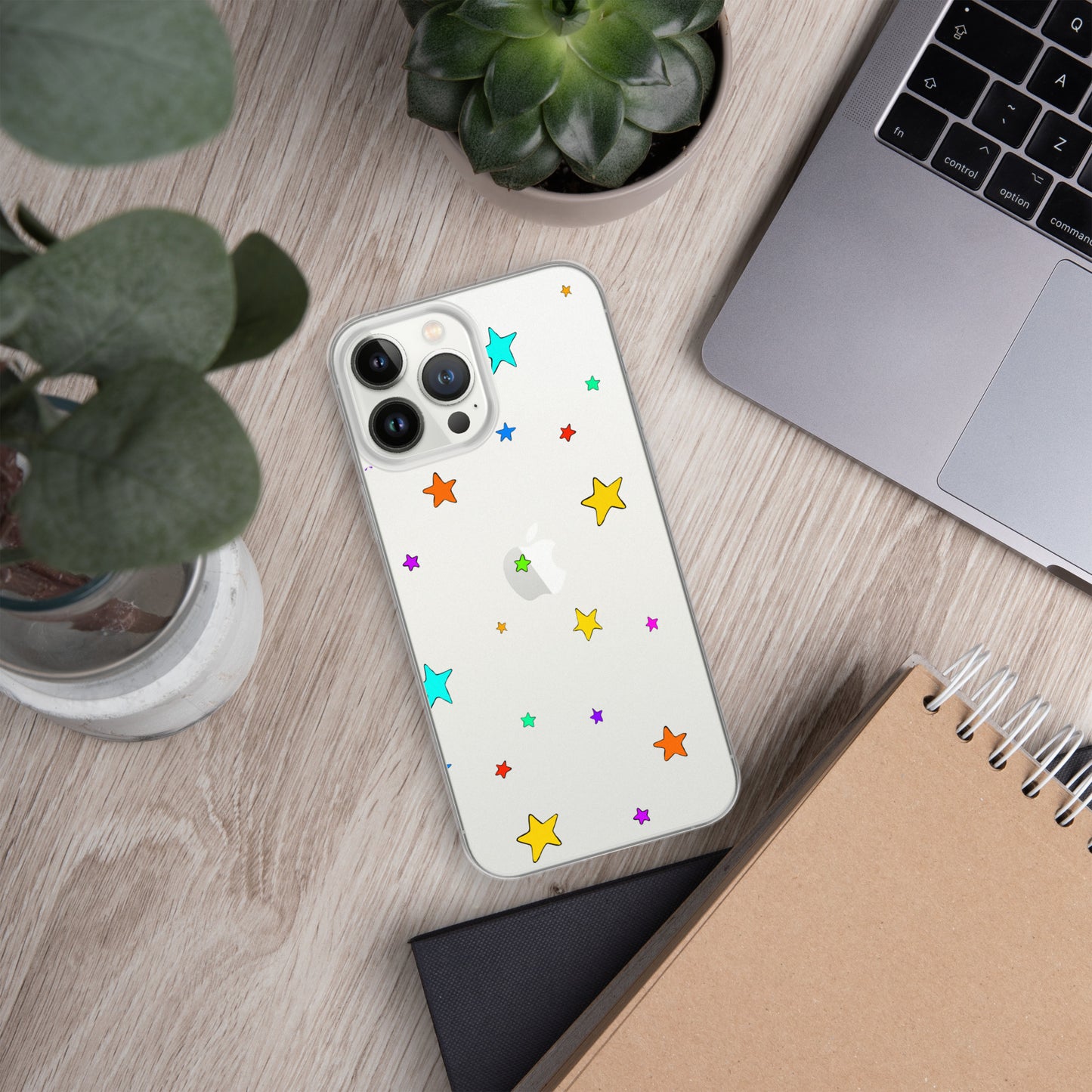 Colorful Stars Clear Case for iPhone®