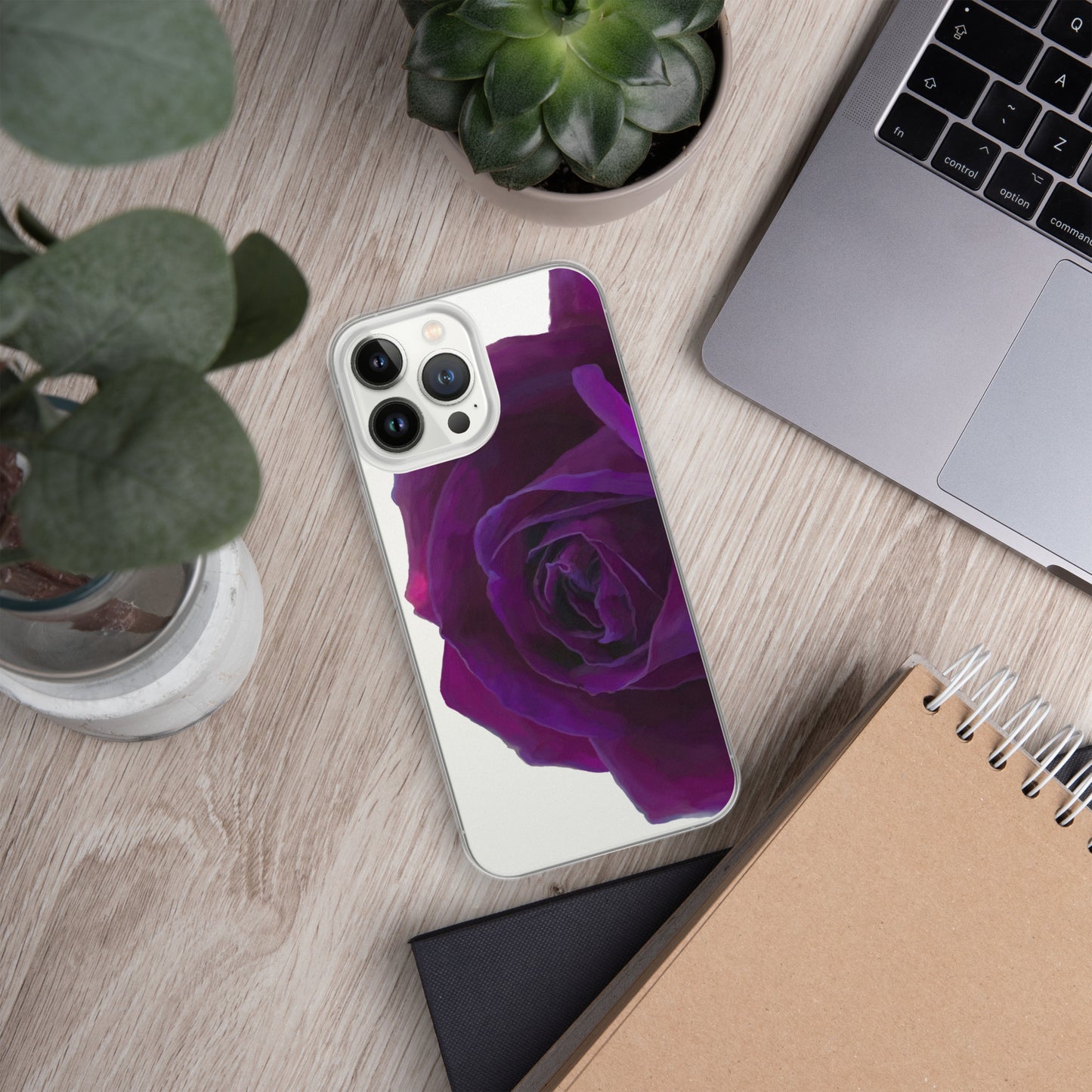 Joey’s Purple Rose Clear Case for iPhone®