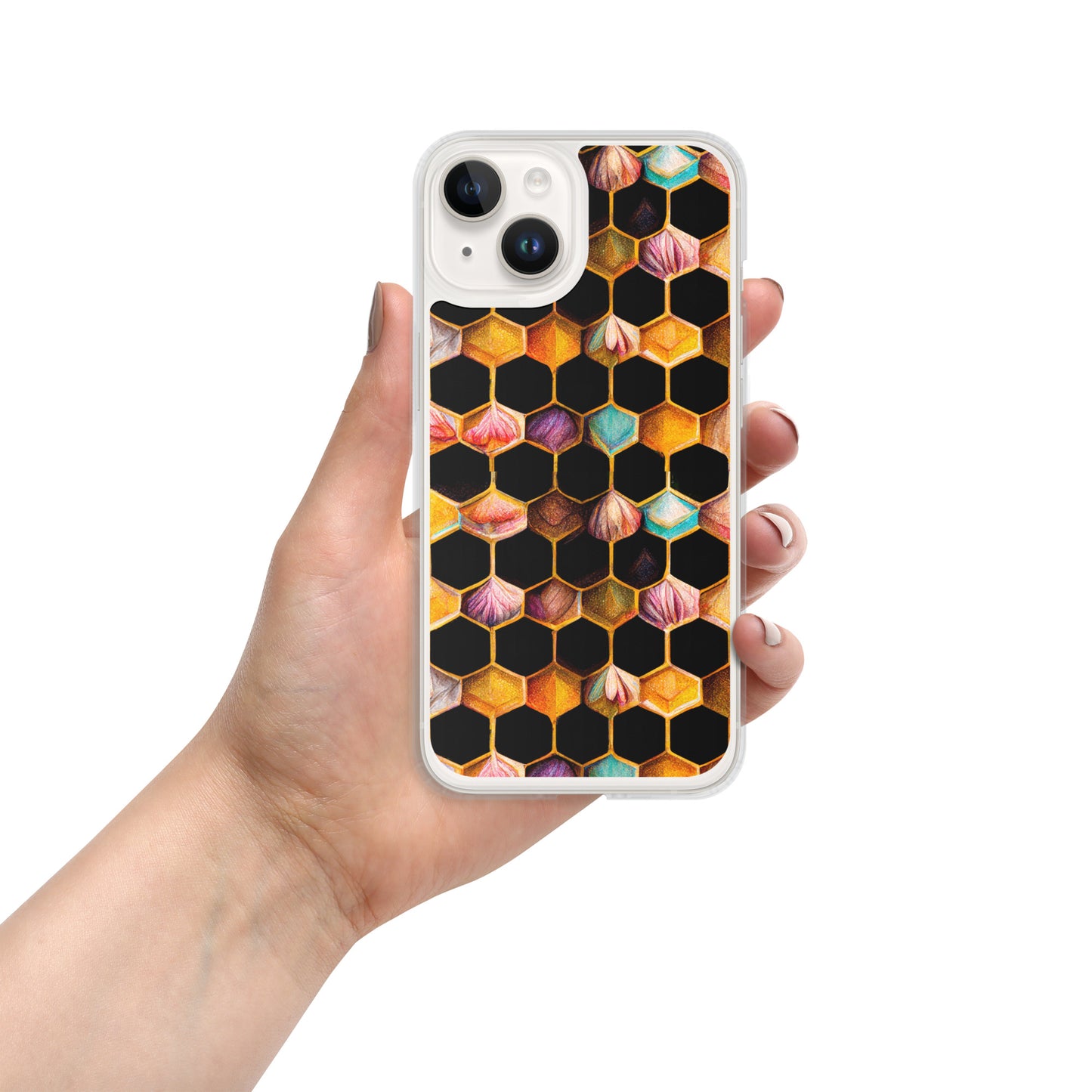 Beehive Lattice Love Clear Case for iPhone®